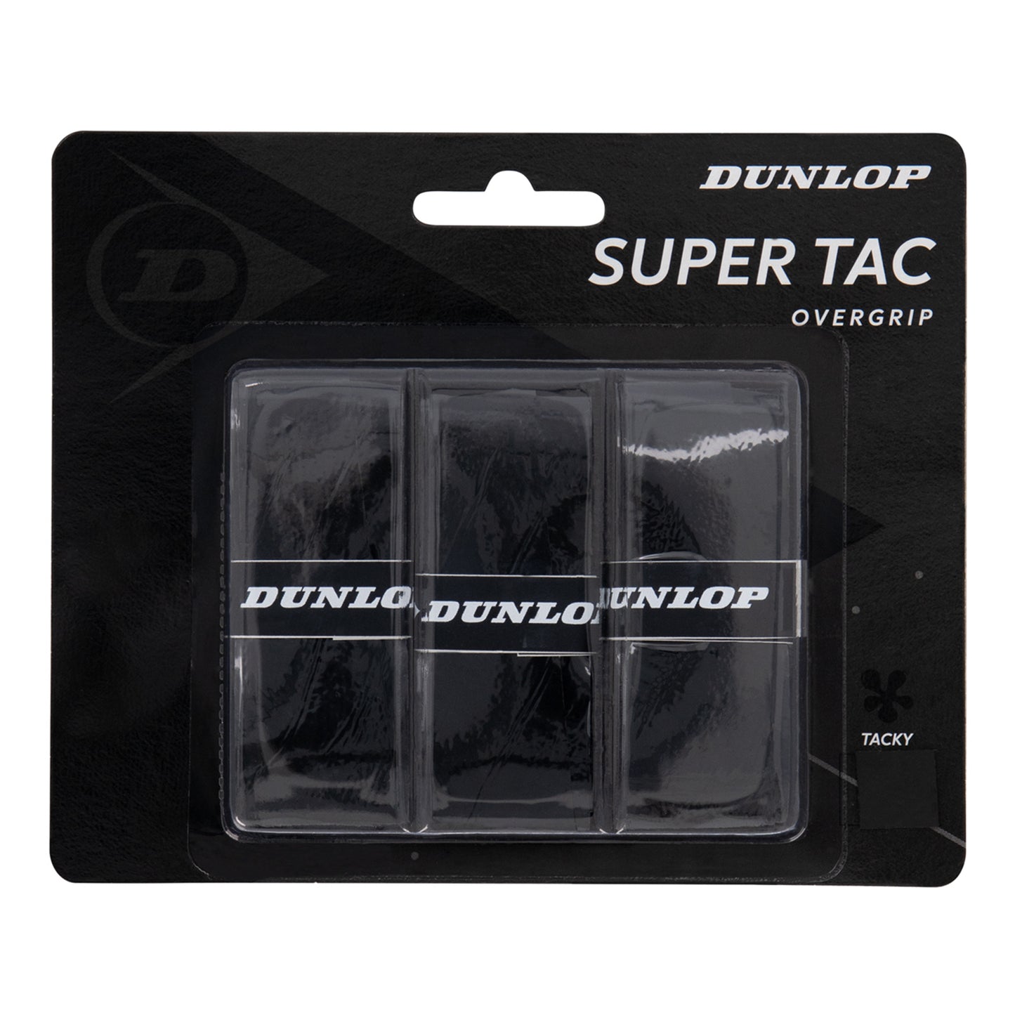 Dunlop Super Tac Pakke med 3 - sort