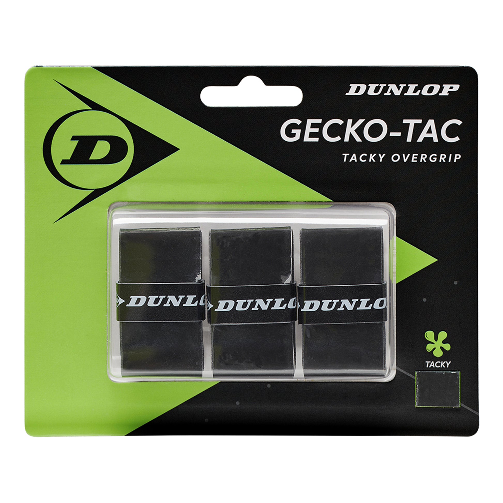 Dunlop Gecko-Tac Pakke Med 3-Sort