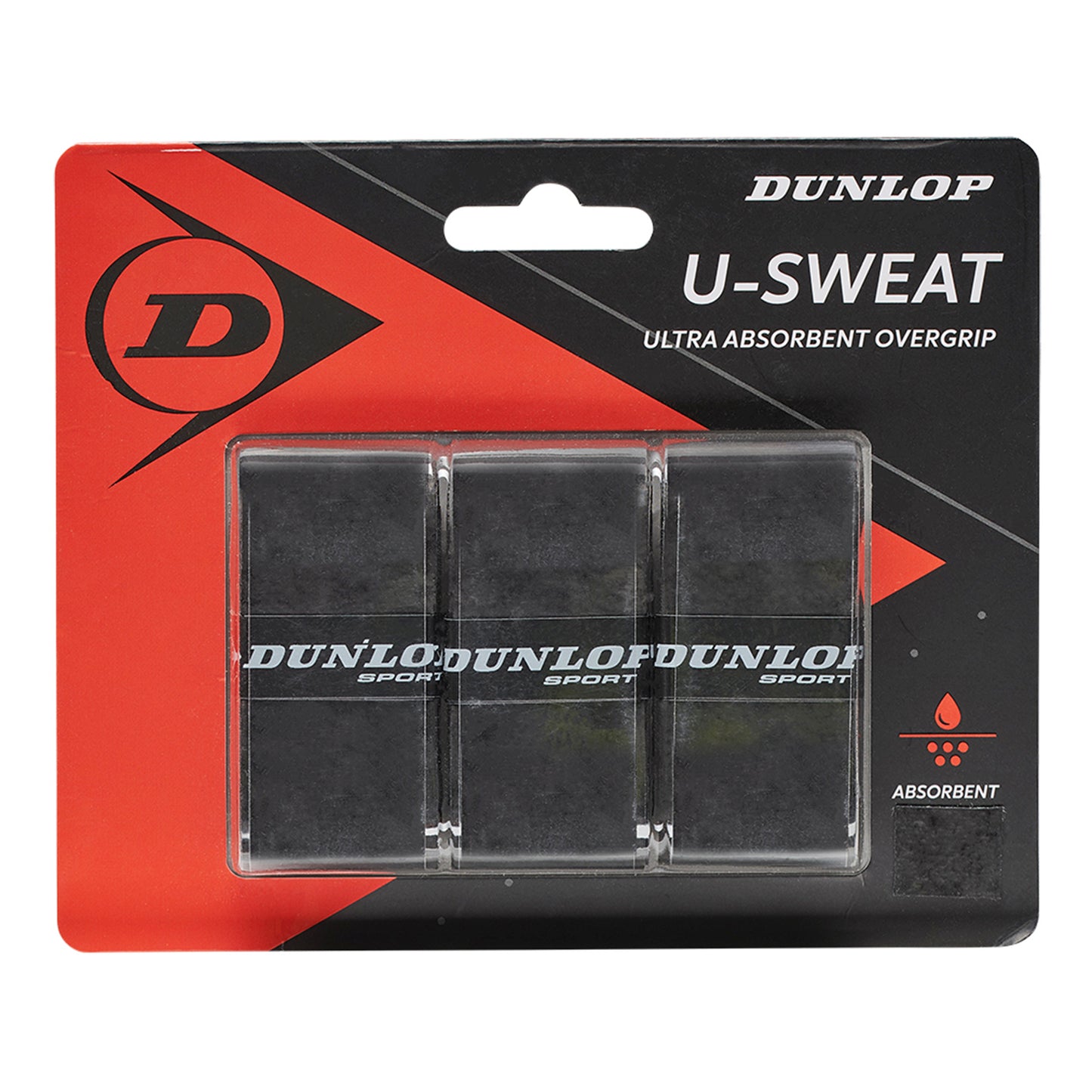 Dunlop U-Sweat Pakke Med 3-Sort,Rød