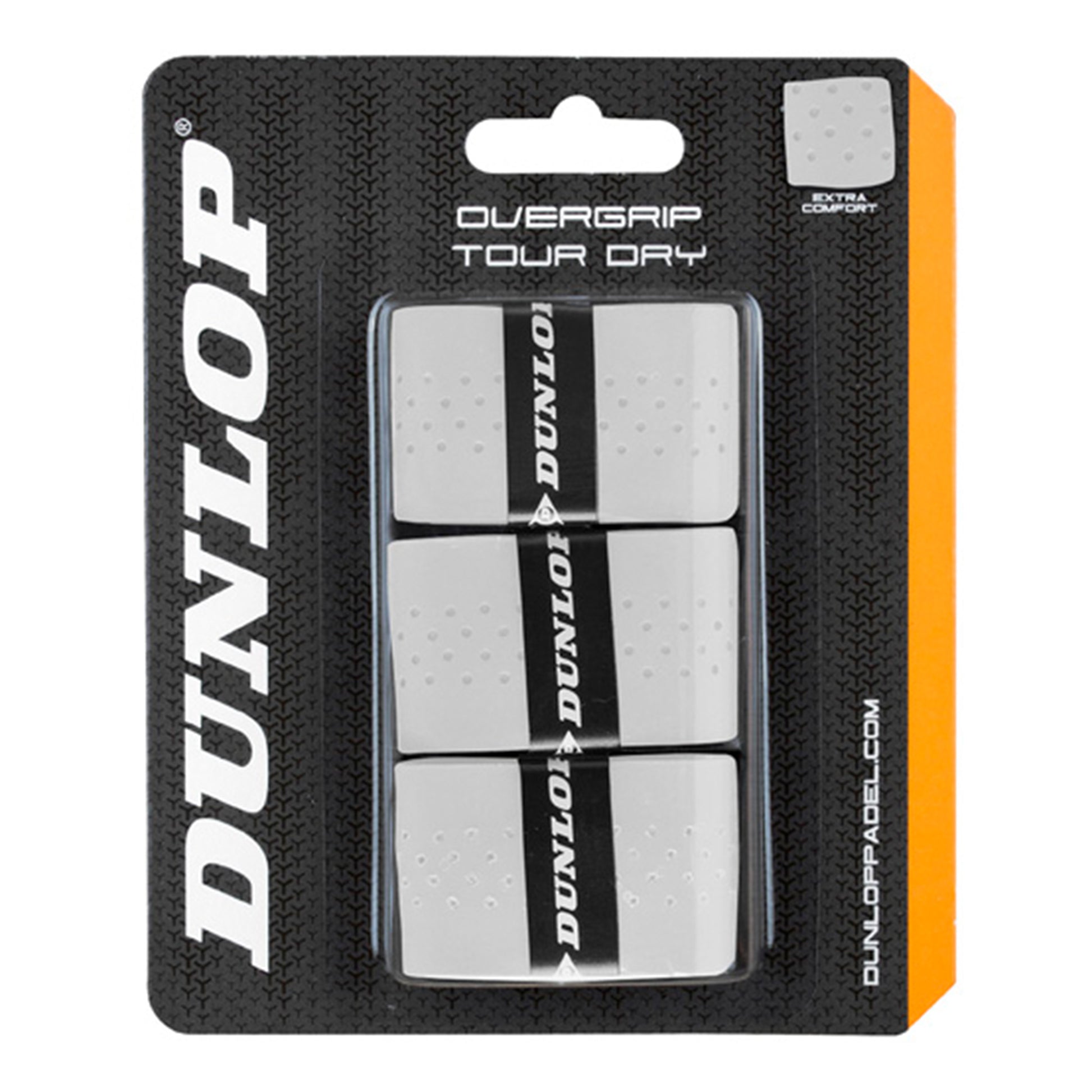 Dunlop Tour Dry Pakke med 3-hvid