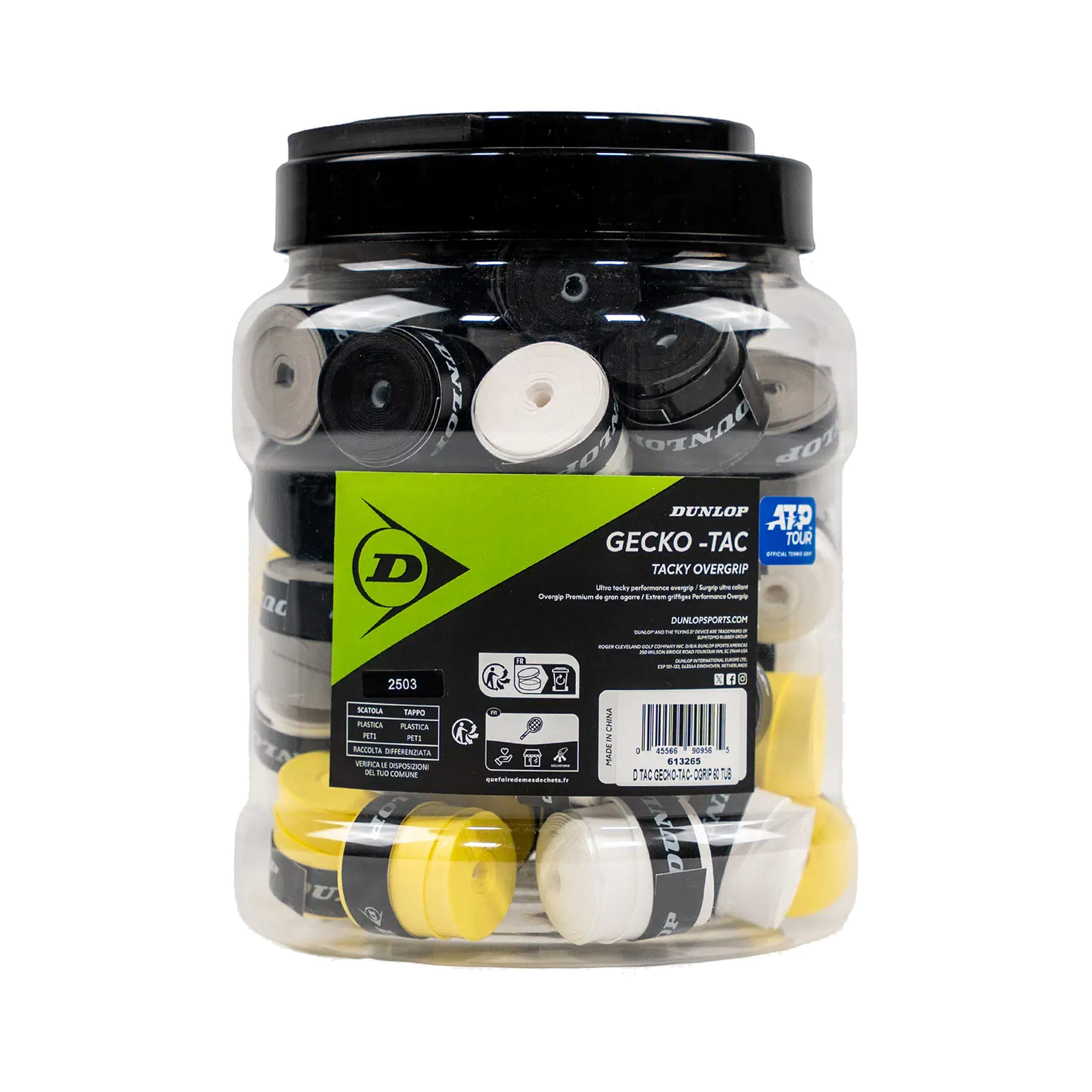 Dunlop Gecko-Tac Pakke med 60 - flerfarvet