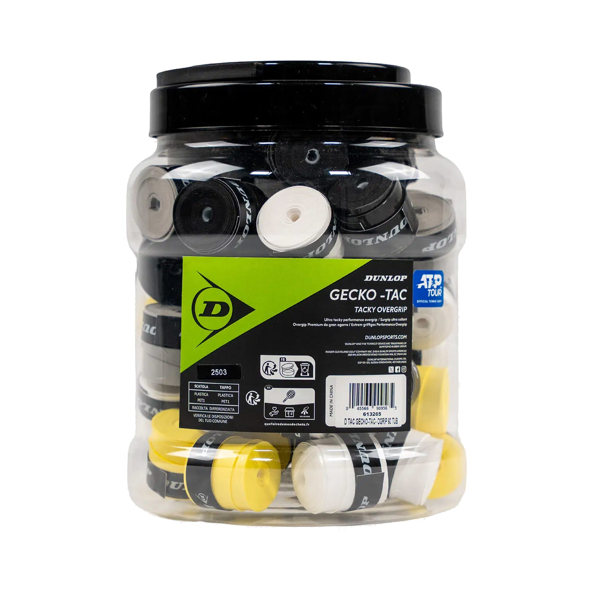 Dunlop Gecko-Tac Pakke med 60 - flerfarvet