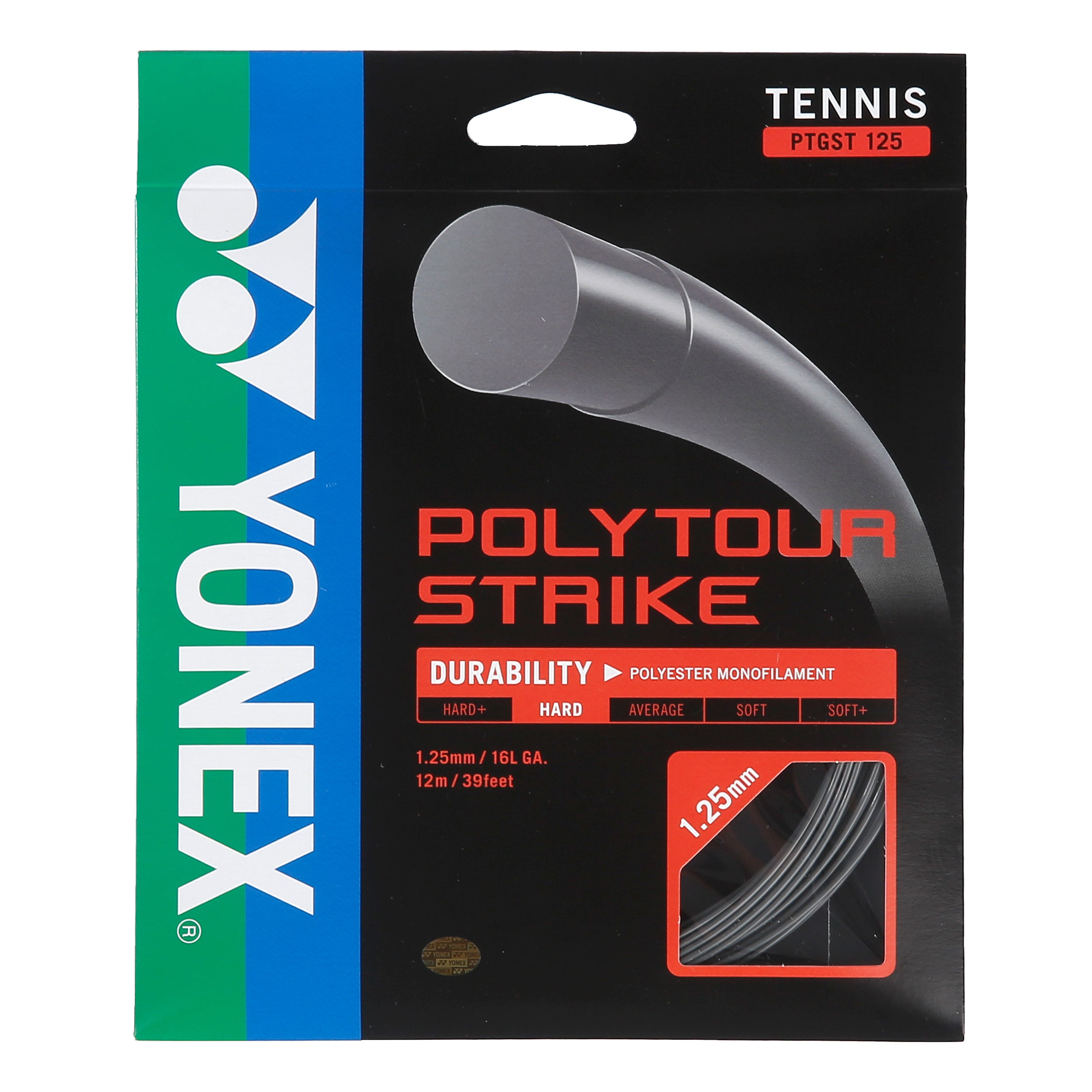 Yonex Poly Tour Strike Strengesæt 12m - mørkegrå