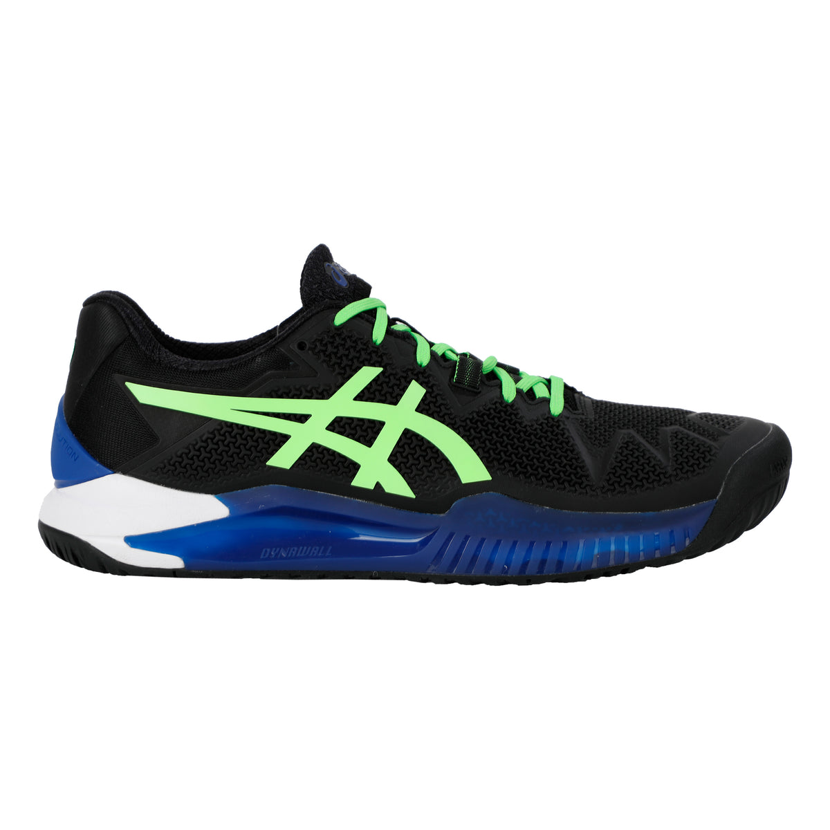 ASICS Gel-Resolution 8 Grusbanesko Herrer - sort, neongrøn