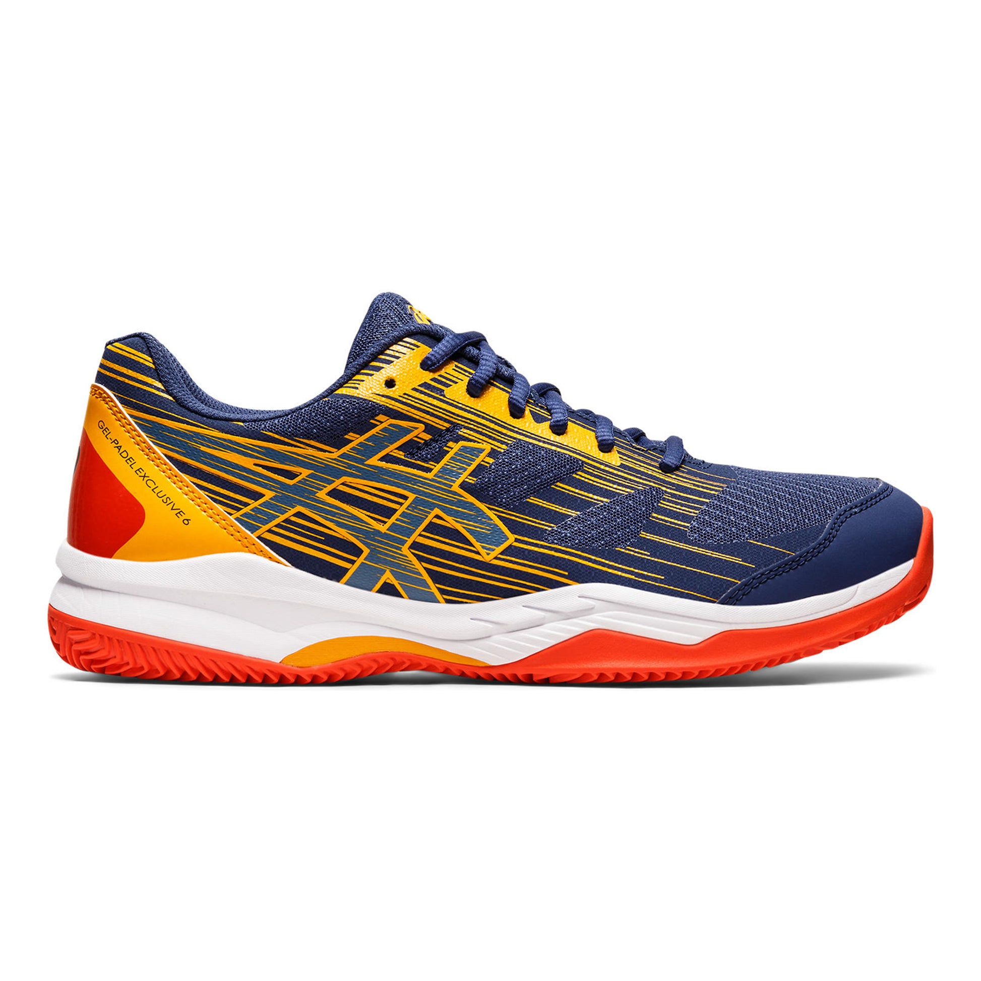 ASICS Gel-Padel Exclusive 6 PADL Padelsko Herrer - mørkeblå, gul