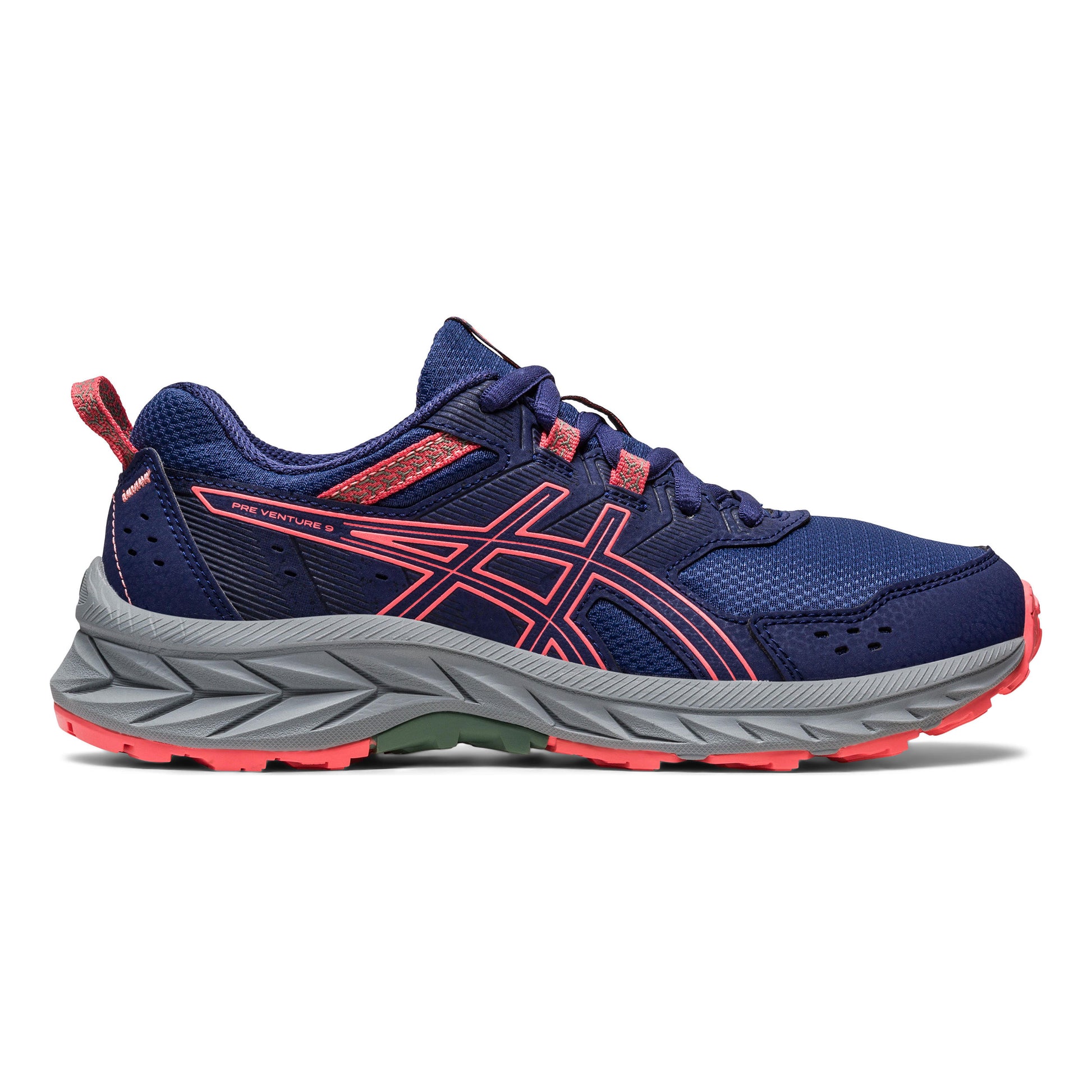 ASICS Pre-Venture 9 GS Trailsko Børn - blå, koral