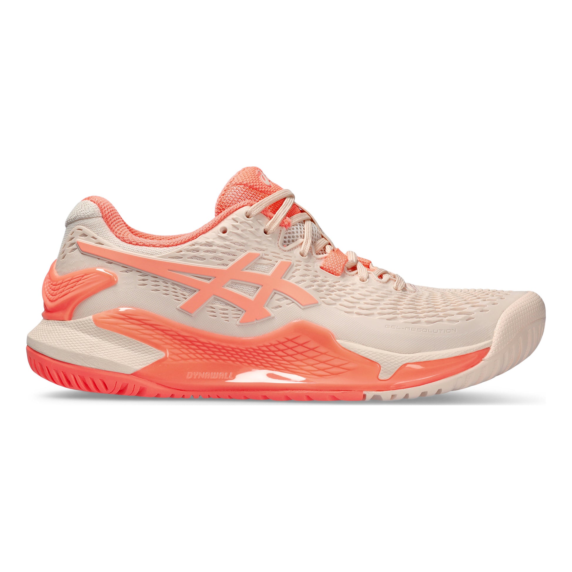 ASICS Gel-Resolution 9 Allcourt-sko Damer - abrikos, koral