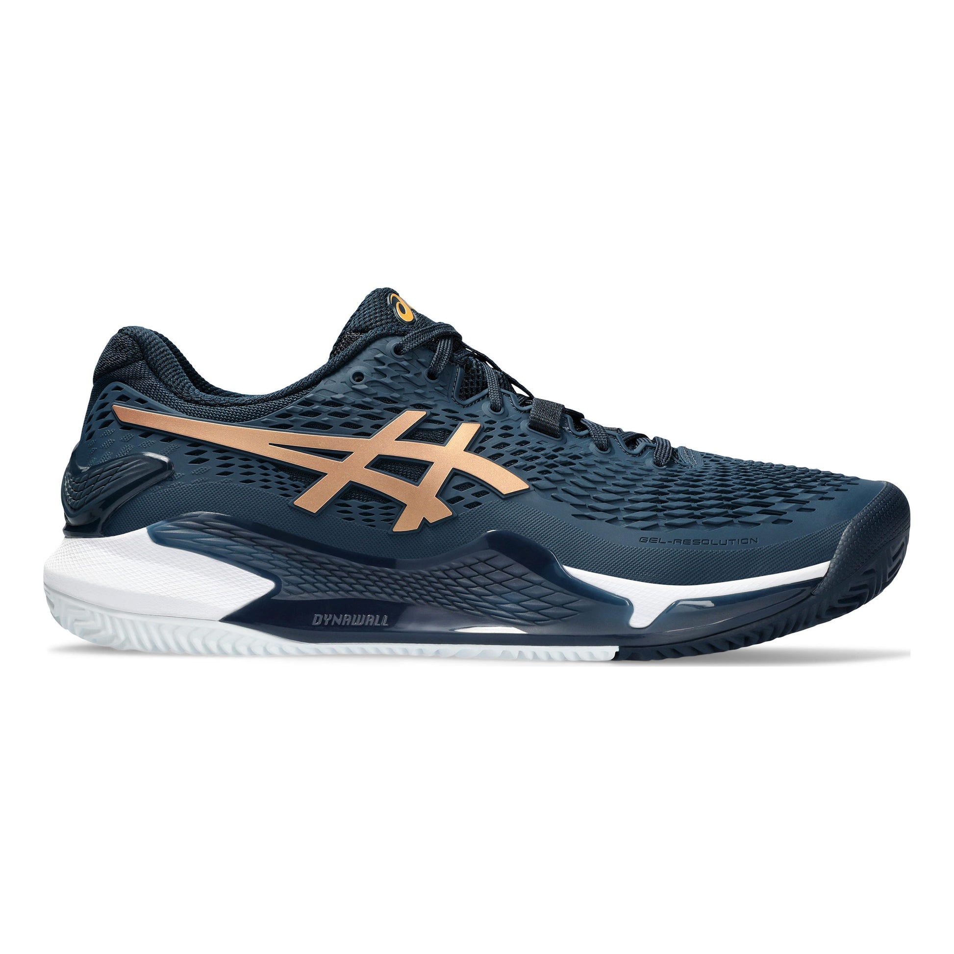 ASICS Gel-Resolution 9 Grusbanesko Herrer - mørkeblå, guld
