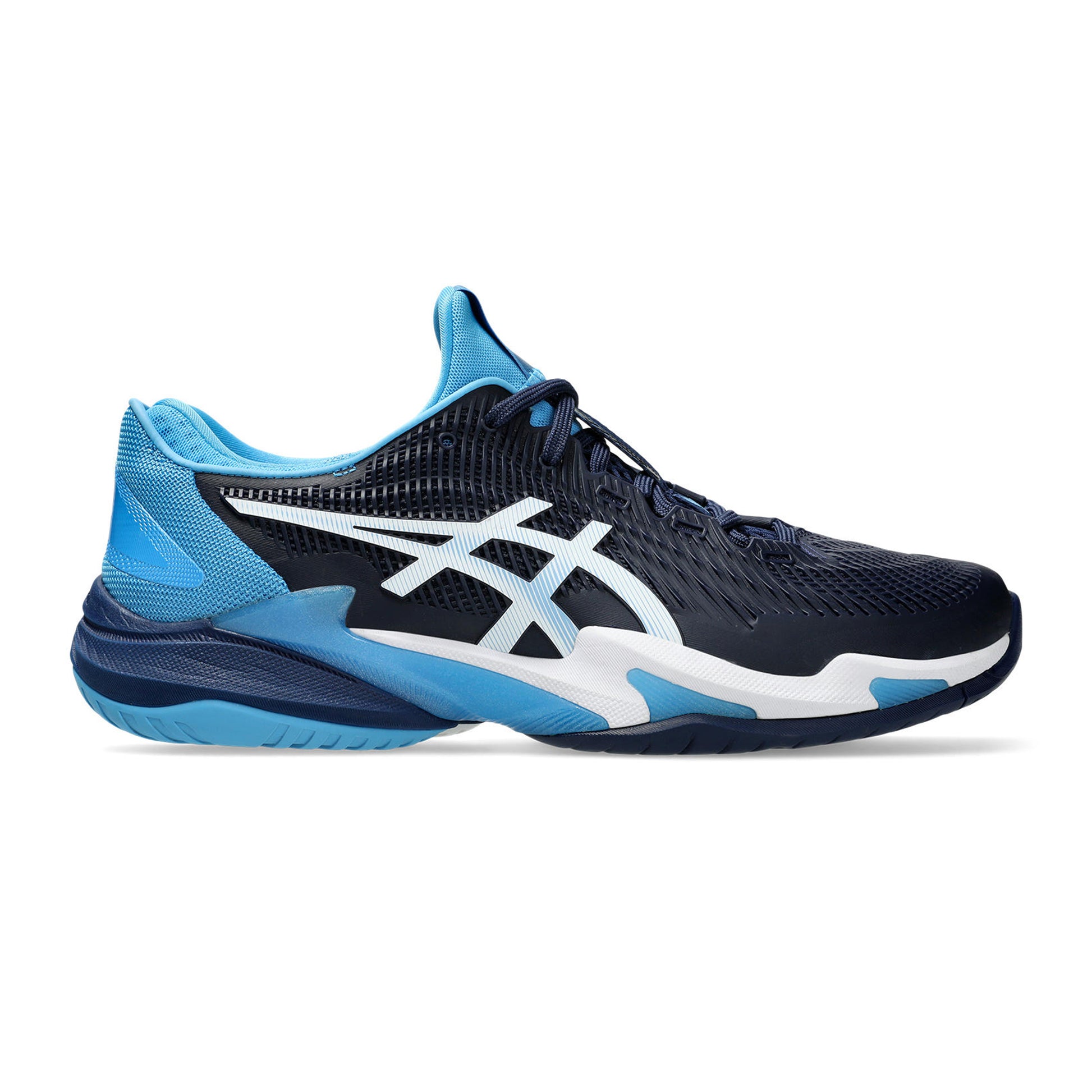 ASICS Court FF 3  Novak Allcourt-sko Herrer - mørkeblå, turkis