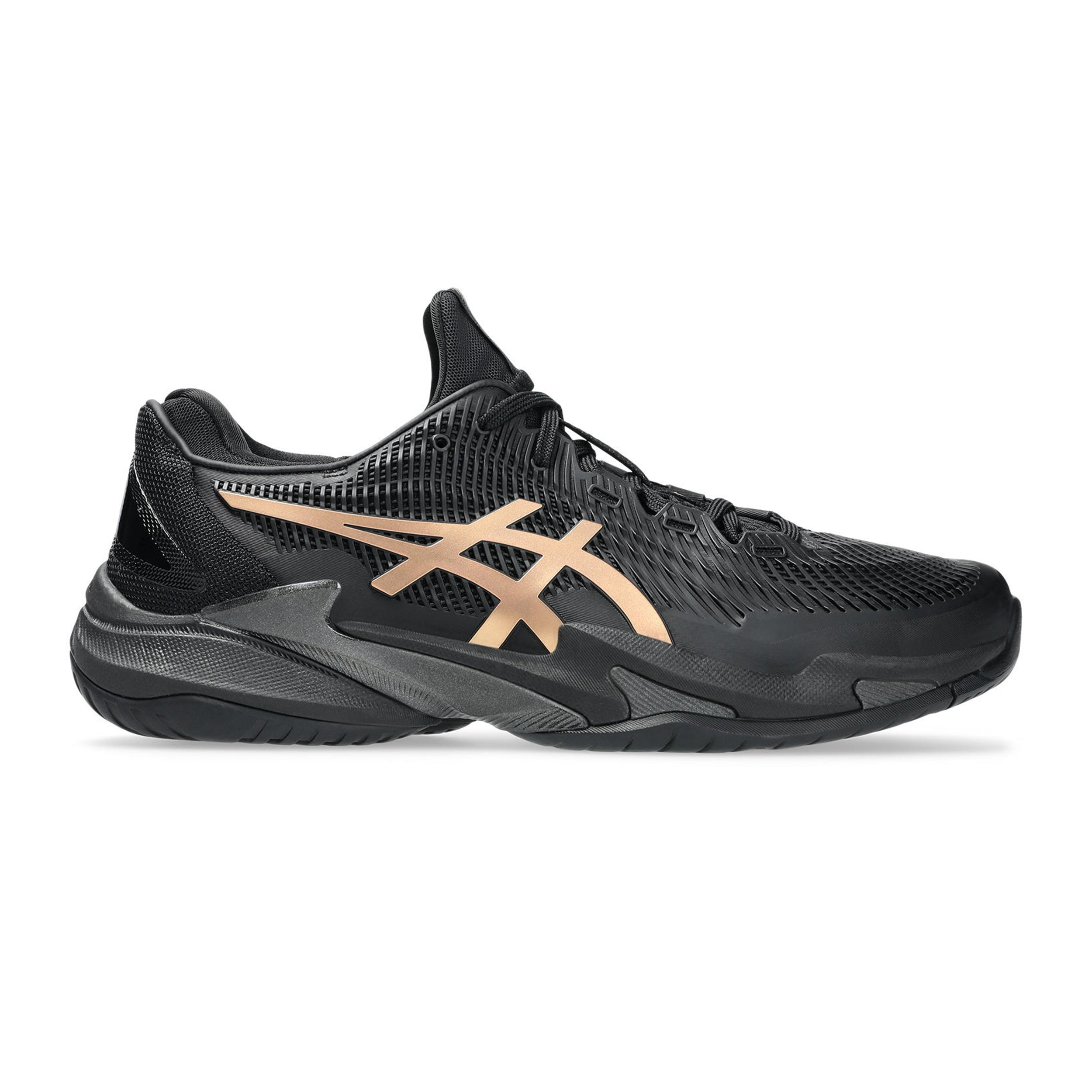 ASICS Court FF 3 Novak Night Energy Allcourt-sko Herrer - sort, guld