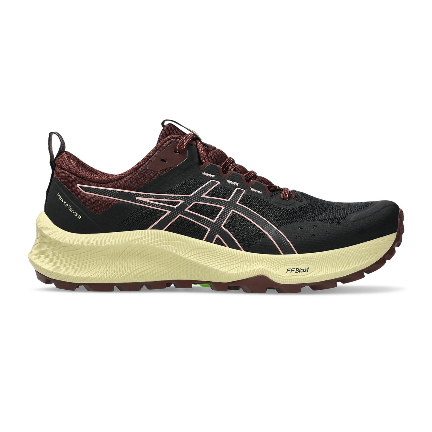 ASICS Trabuco Terra 3 Trailsko Damer-sort, mørkerød