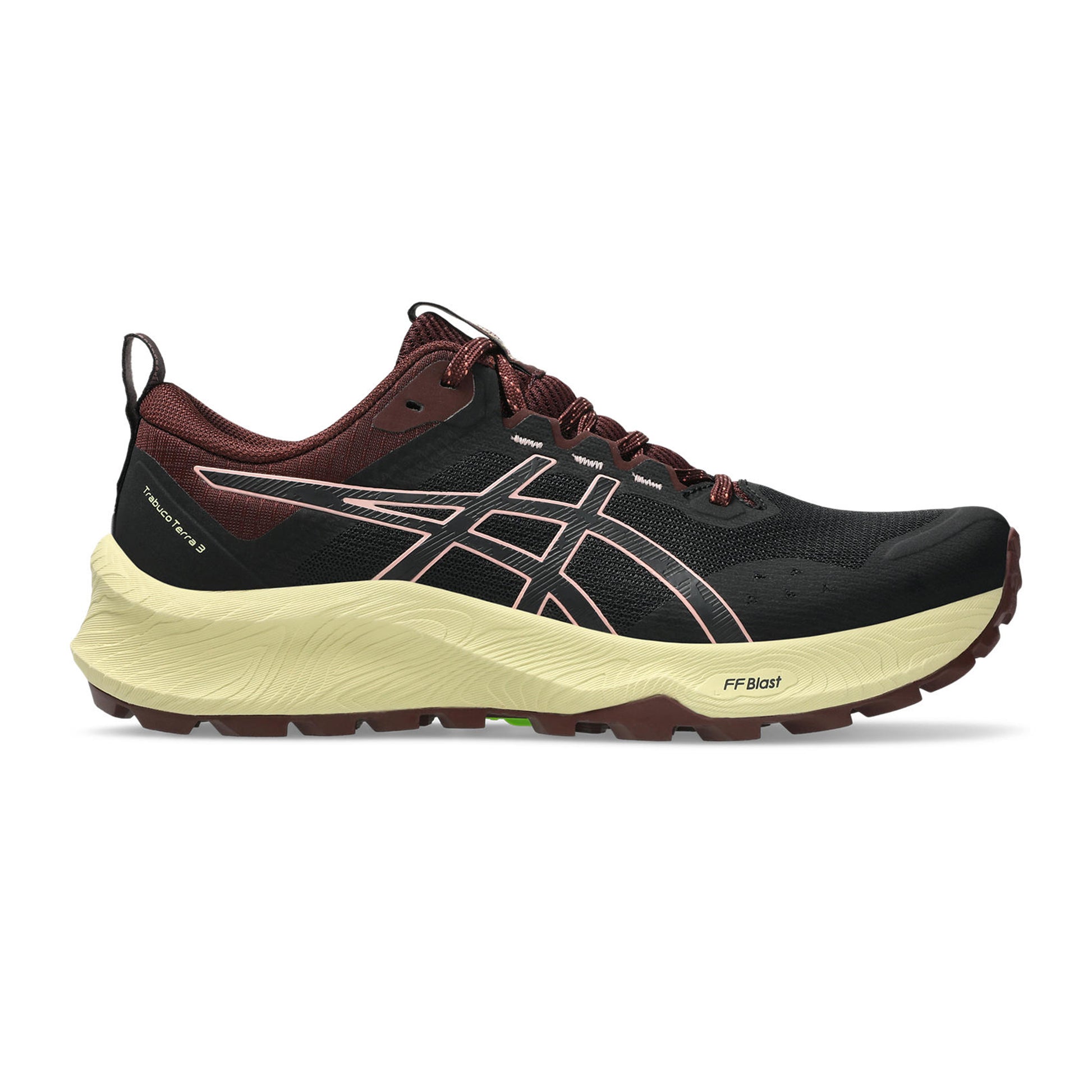ASICS Trabuco Terra 3 Trailsko Damer-sort, mørkerød