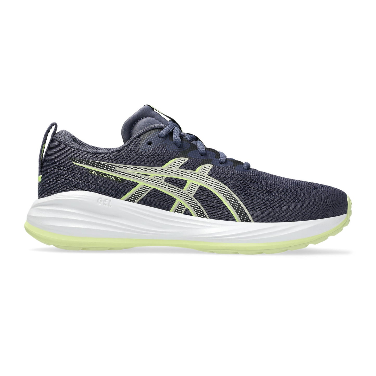 ASICS Gel-Cumulus 27 GS Neutral sko Børn-blå-grå, gul