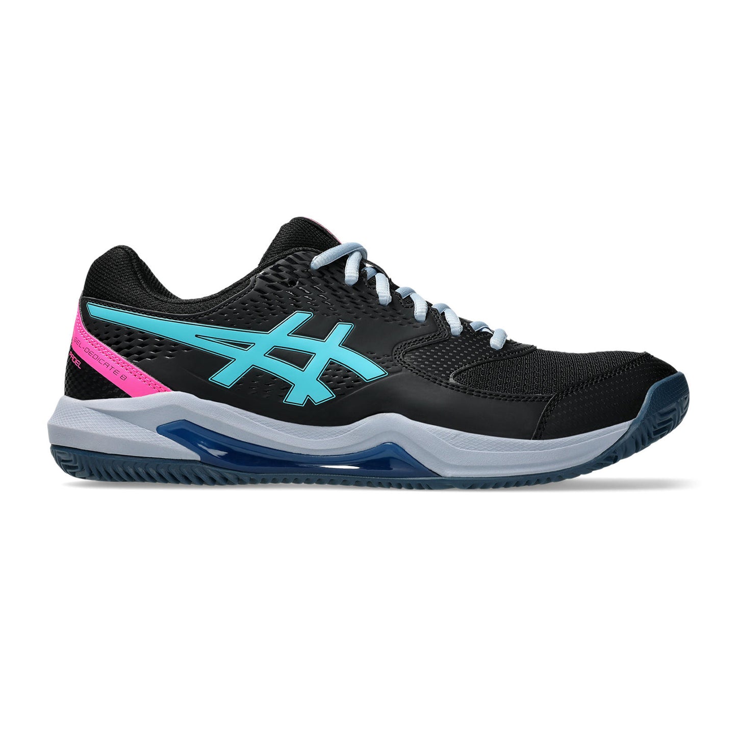 ASICS Gel-Dedicate Padelsko Herrer-Sort,Lyseblå