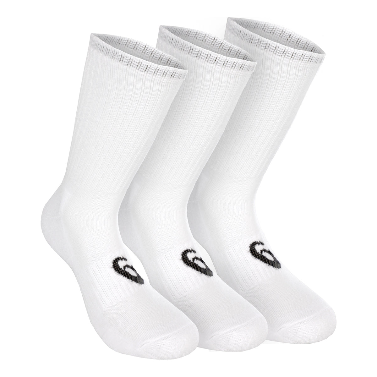 ASICS Crew Sportssokker Pakke Med 3-Hvid,Sort
