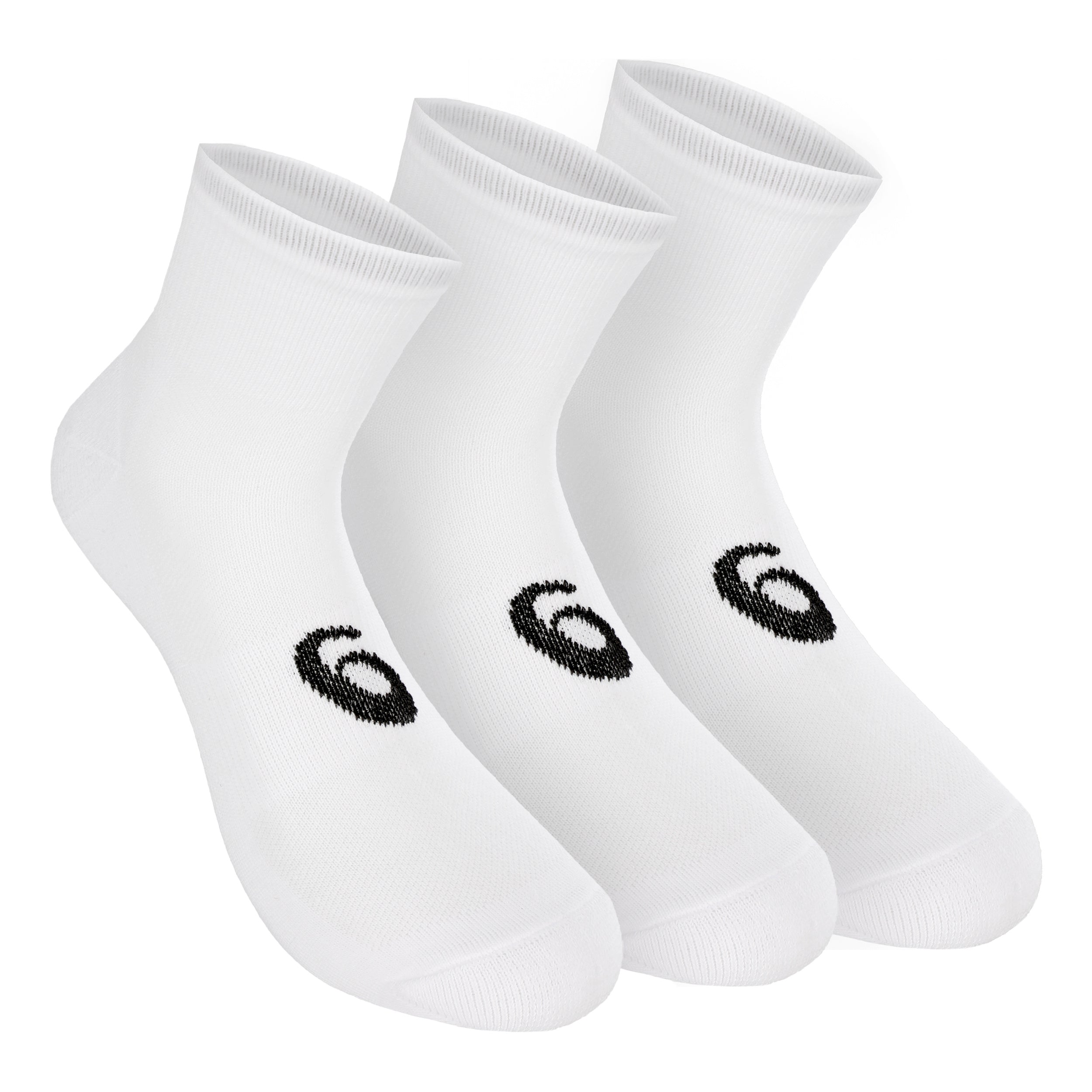 ASICS Quarter Sportssokker Pakke Med 3-Hvid,Sort
