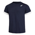 Court T-shirt Herrer - mørkeblå, hvid
