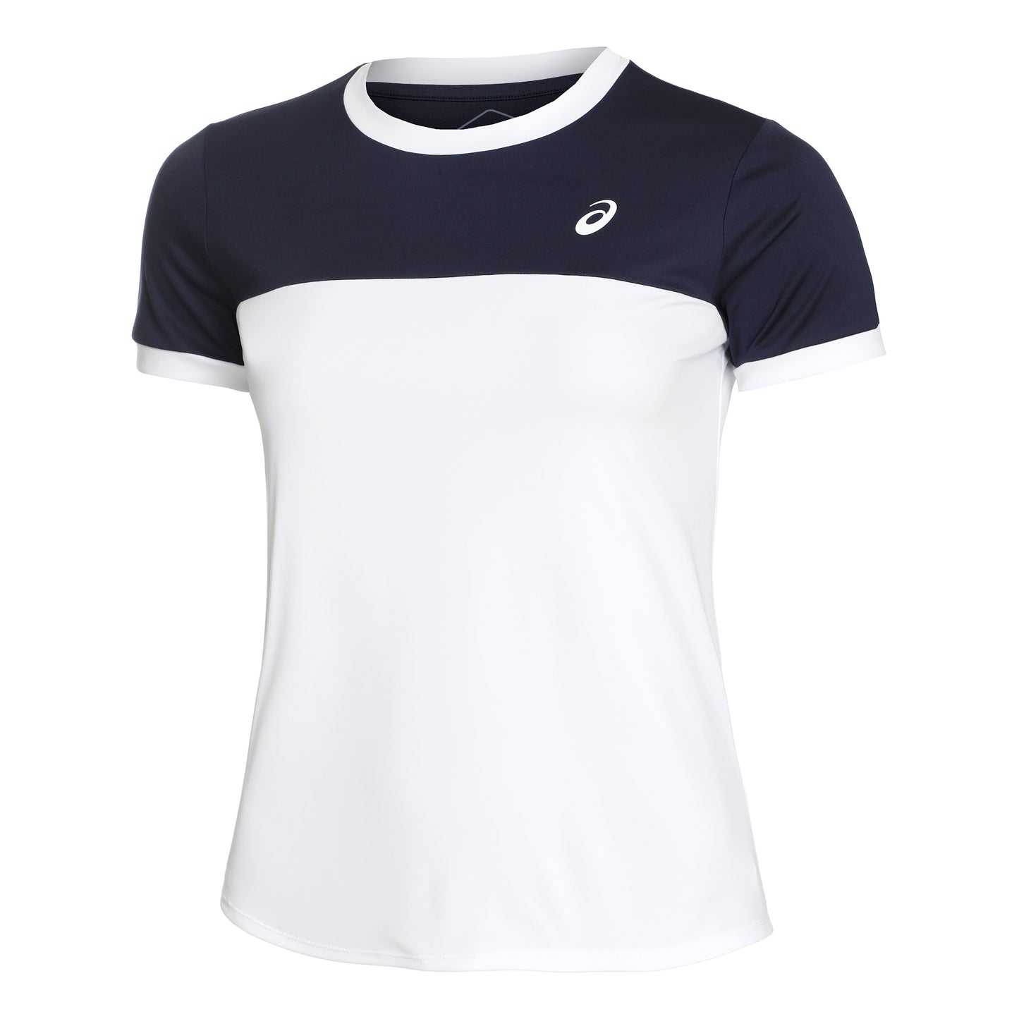 ASICS Court T-shirt Damer - hvid, mørkeblå