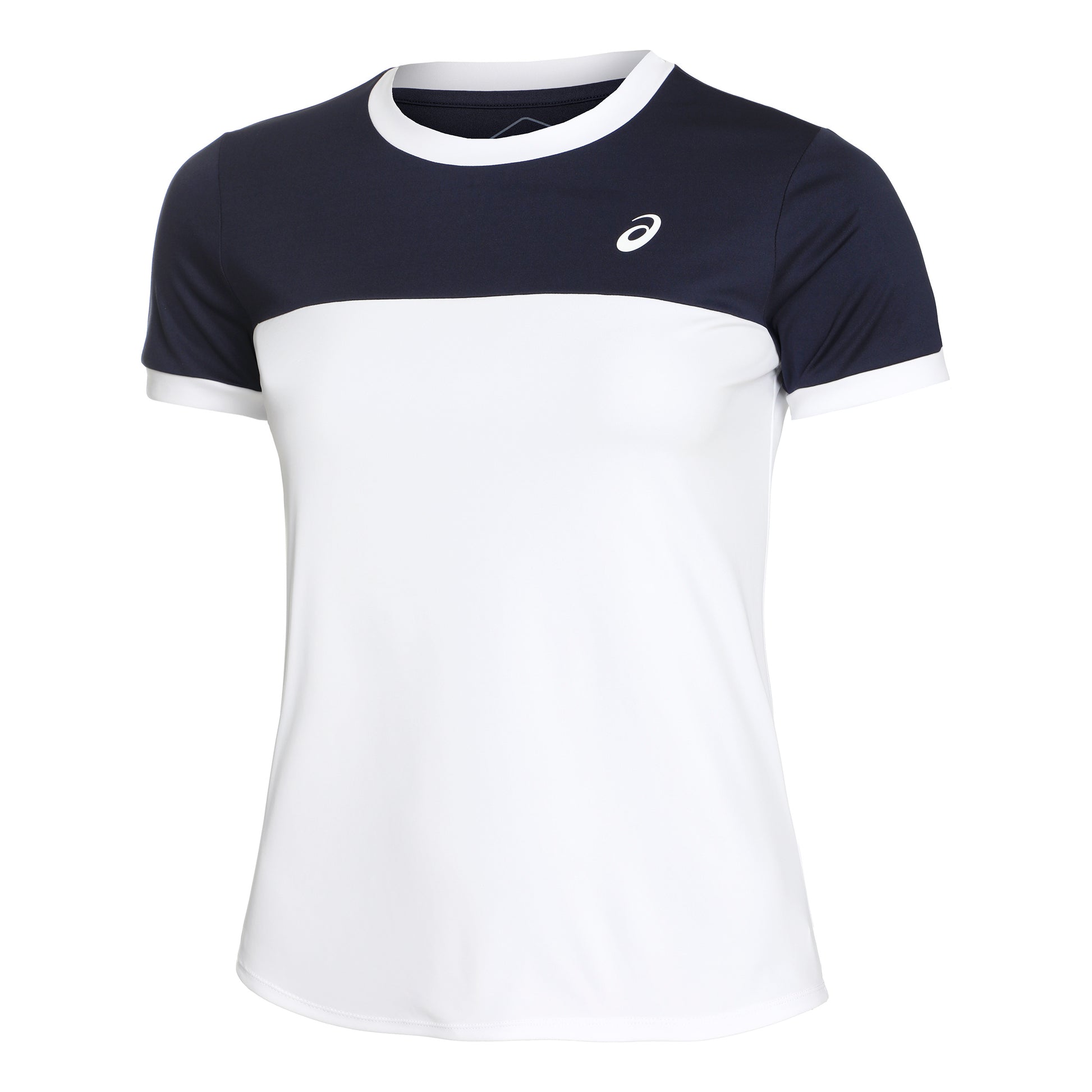 ASICS Court T-shirt Damer - hvid, mørkeblå