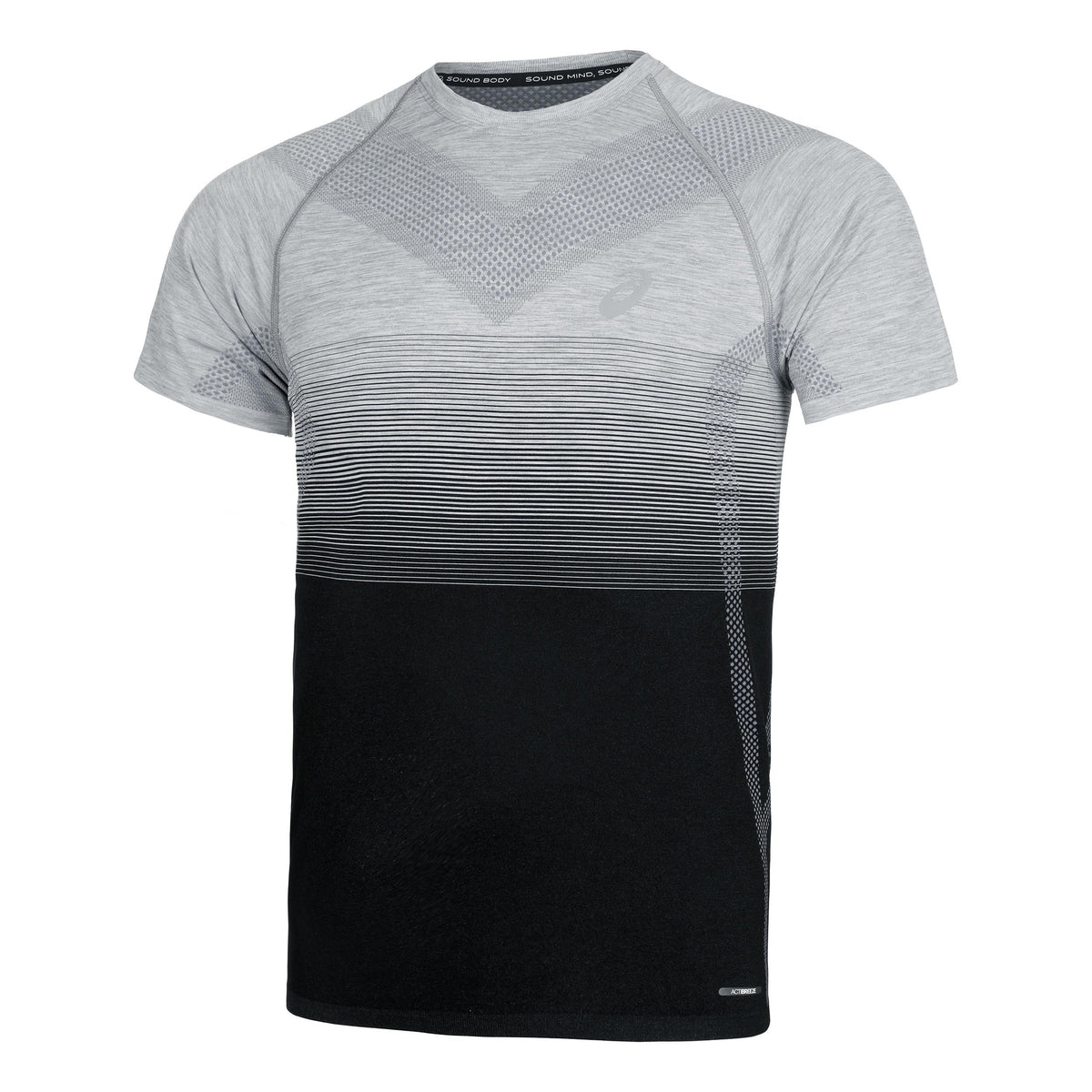 ASICS Seamless Løbetrøje Herrer - grå, sort