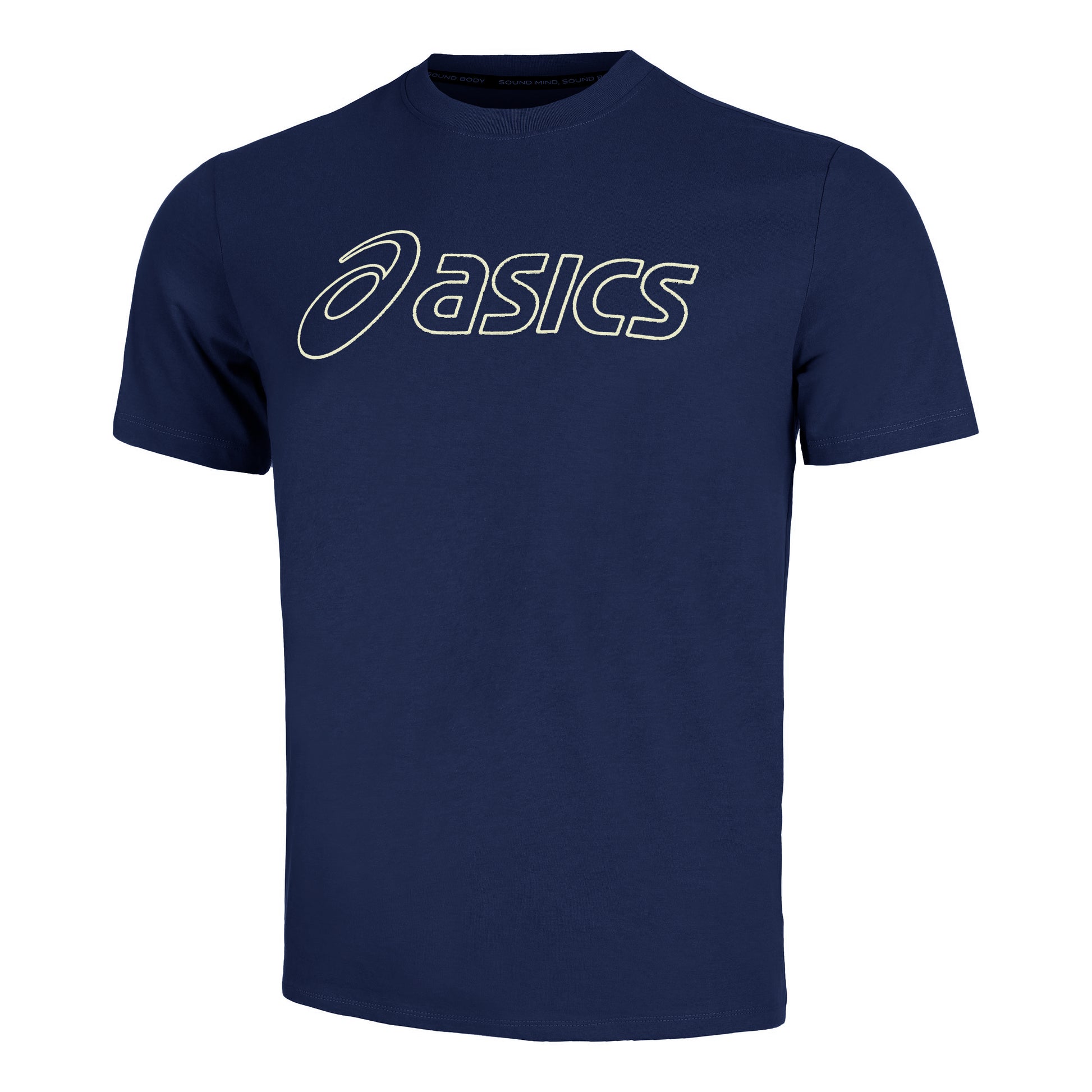 ASICS Logo T-shirt Herrer - mørkeblå,