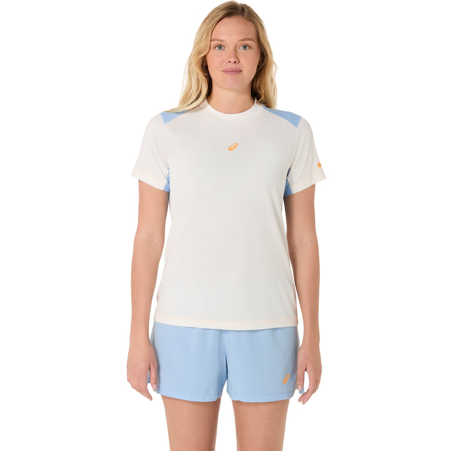 ASICS Core T-shirt Damer - creme, blå-grå