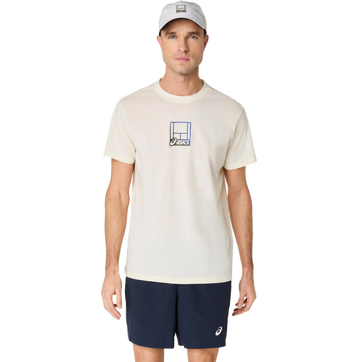 ASICS Court Core Graphic T-shirt Herrer-creme