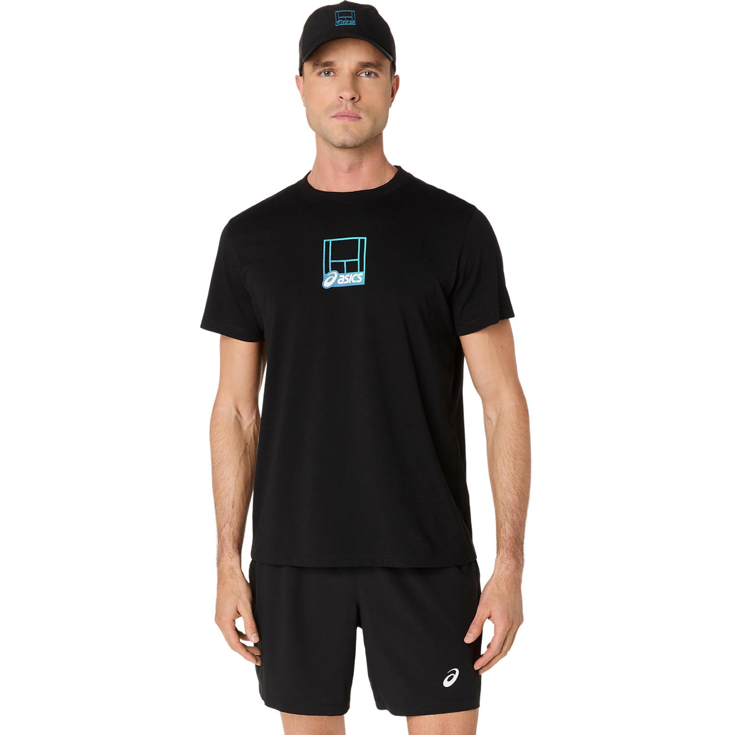 ASICS Court Core Graphic T-shirt Herrer-sort