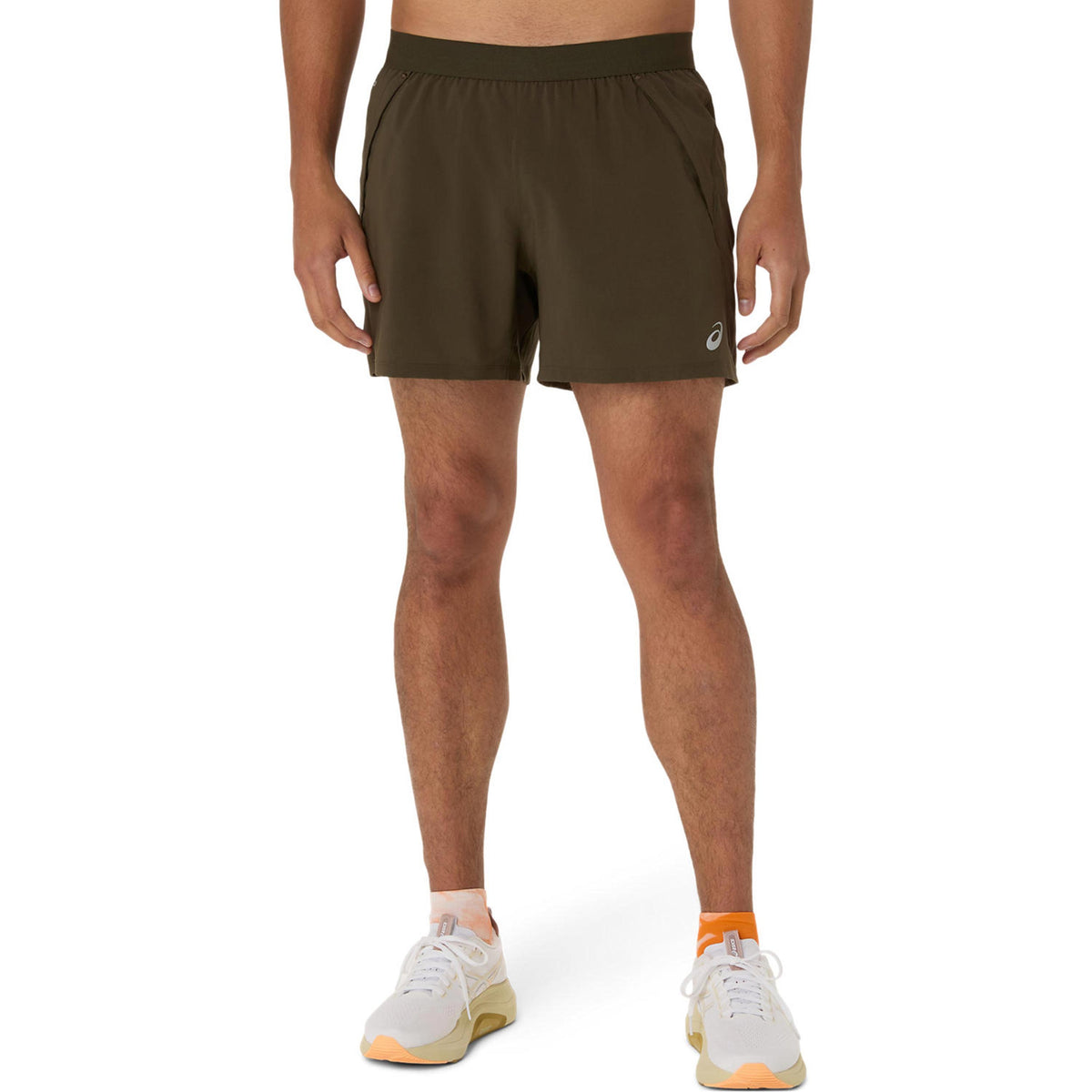 ASICS Road 5in  Løbeshorts Herrer - brun, grøn
