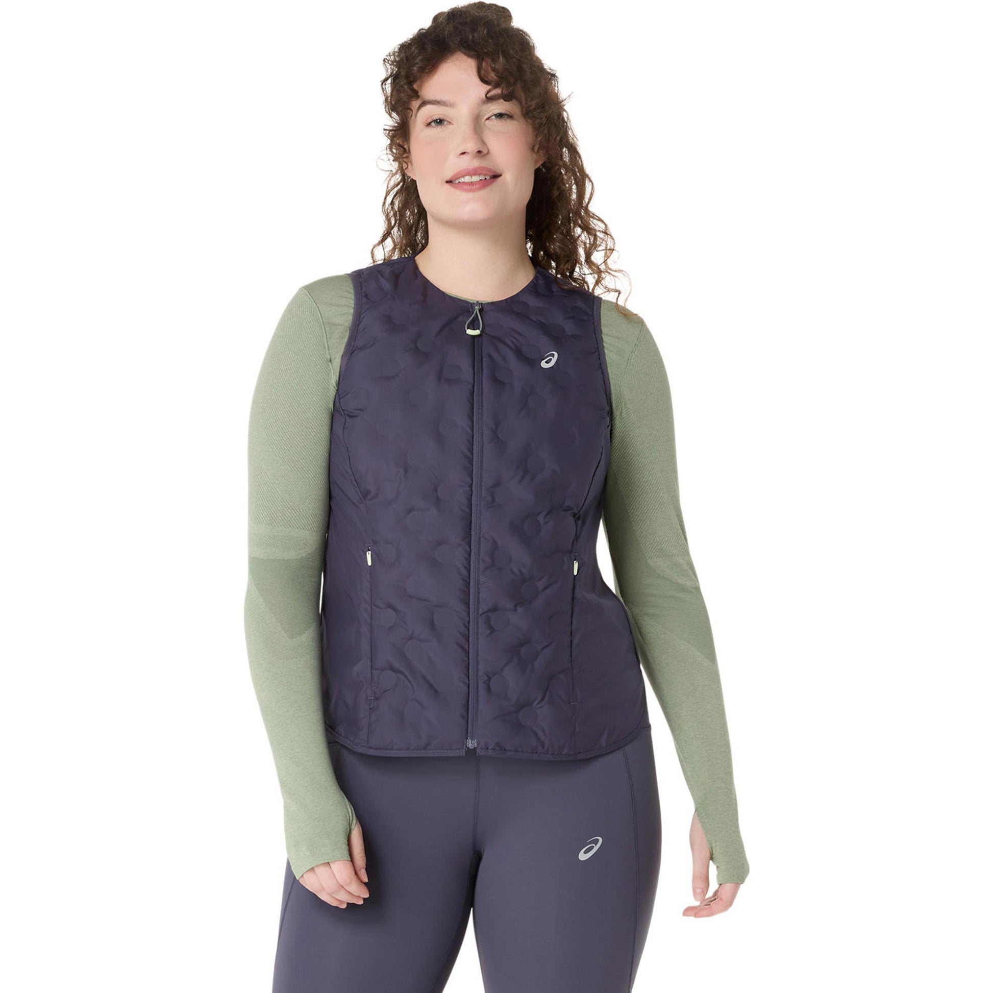 ASICS Nagino Padded  Løbeveste Damer - blå-grå