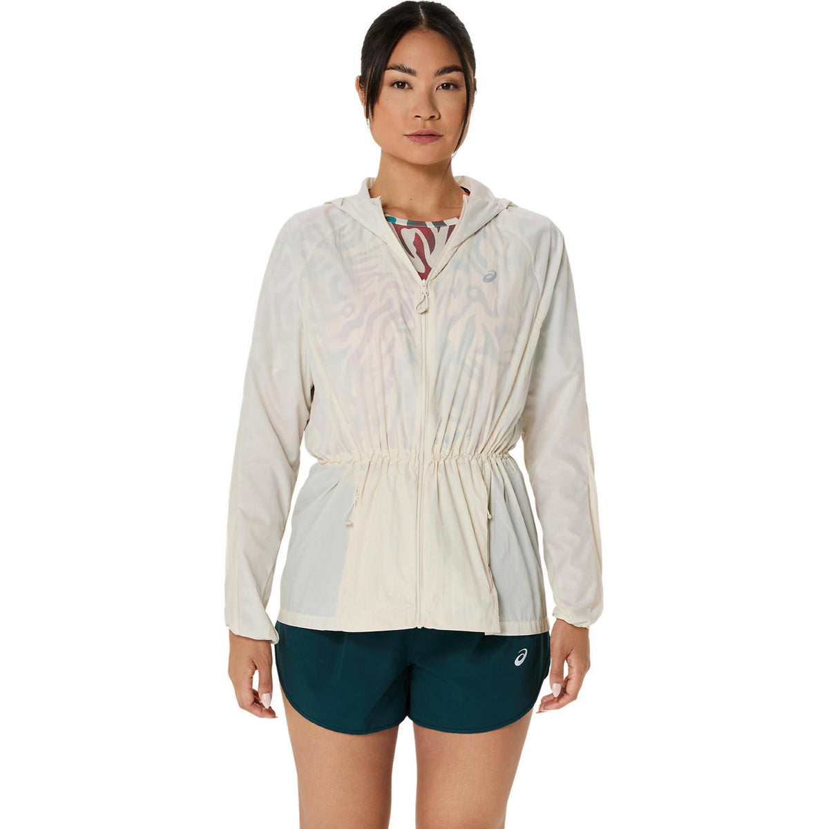 ASICS Road Packable  Løbejakke Damer - creme