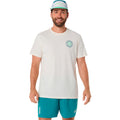Court Graphic T-shirt Herrer - creme, grøn