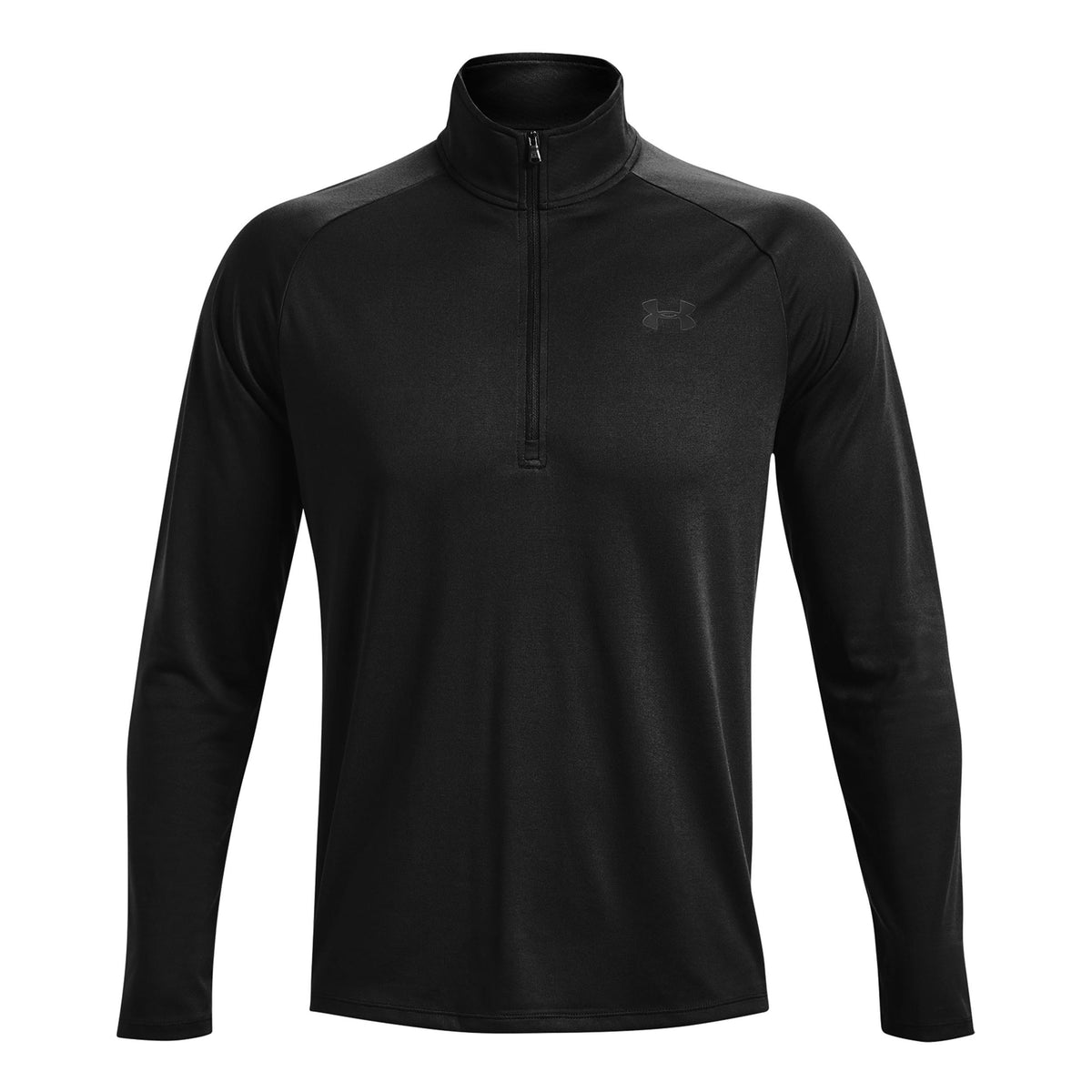 Under Armour Tech 2.0 Half-Zip Shirt,Langærmet Herrer-Sort,Mørkegrå