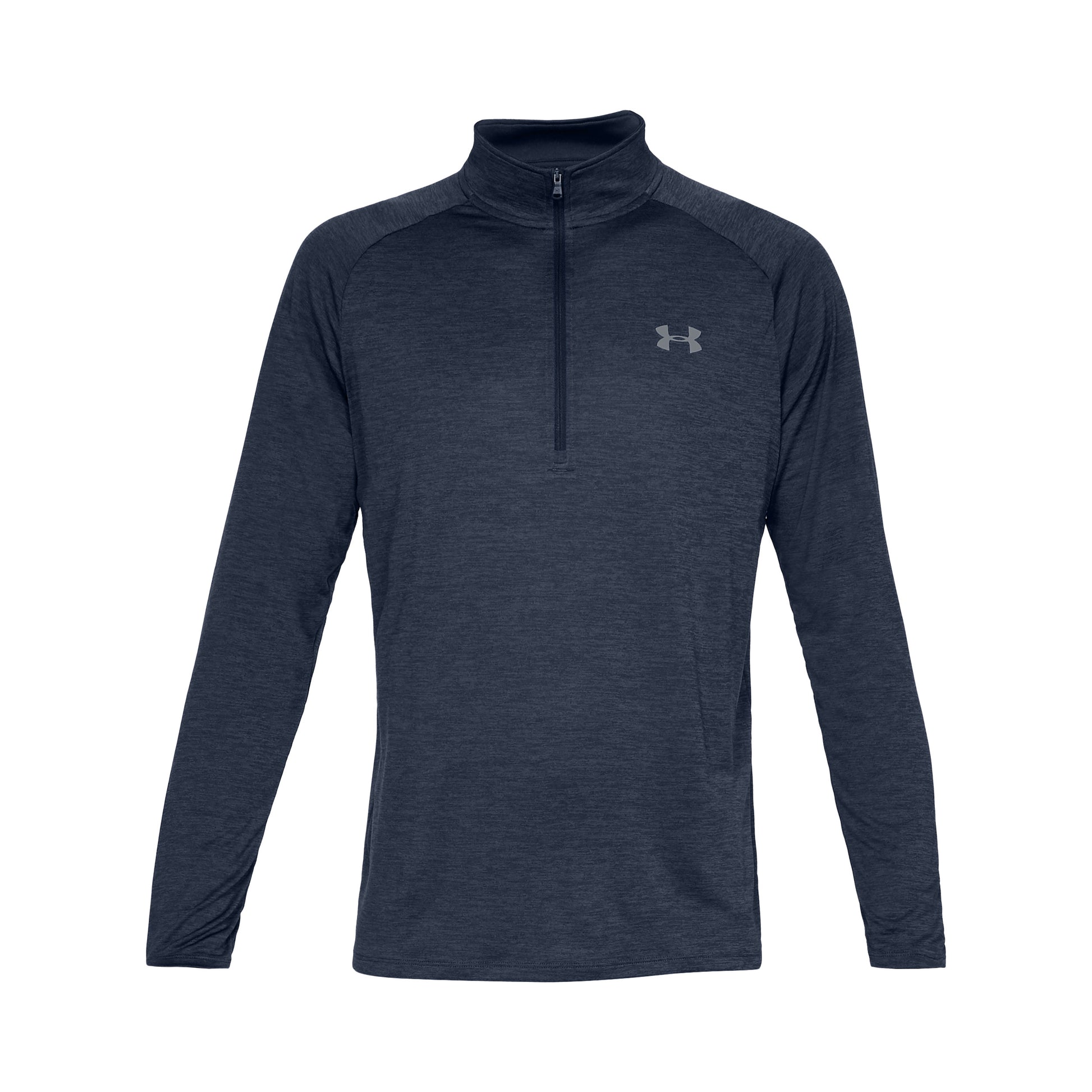 Under Armour Tech 2.0 Half-Zip Shirt,Langærmet Herrer-Mørkeblå,Lysegrå