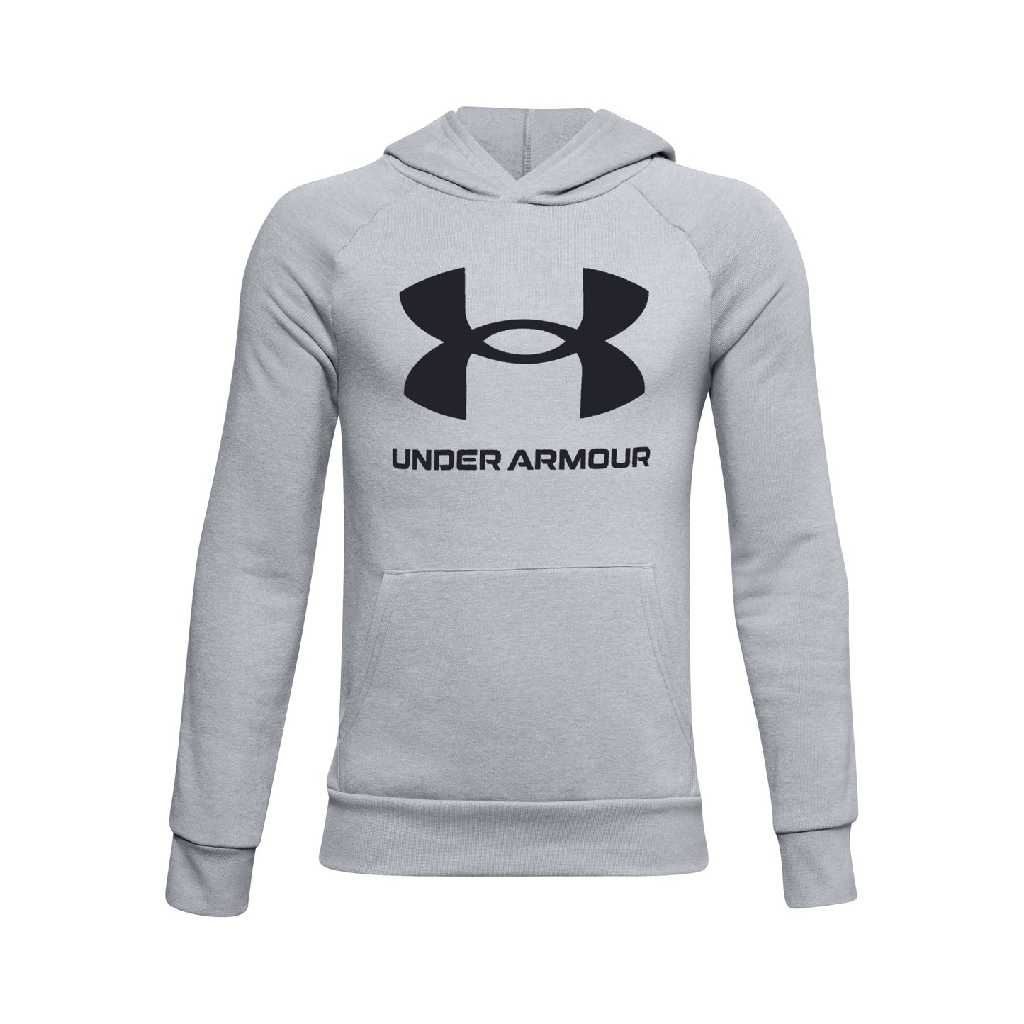 Under Armour Fleece Hættetrøje Drenge - lysegrå, sort