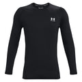 Heatgear Fitted Shirt, langærmet Herrer - sort,