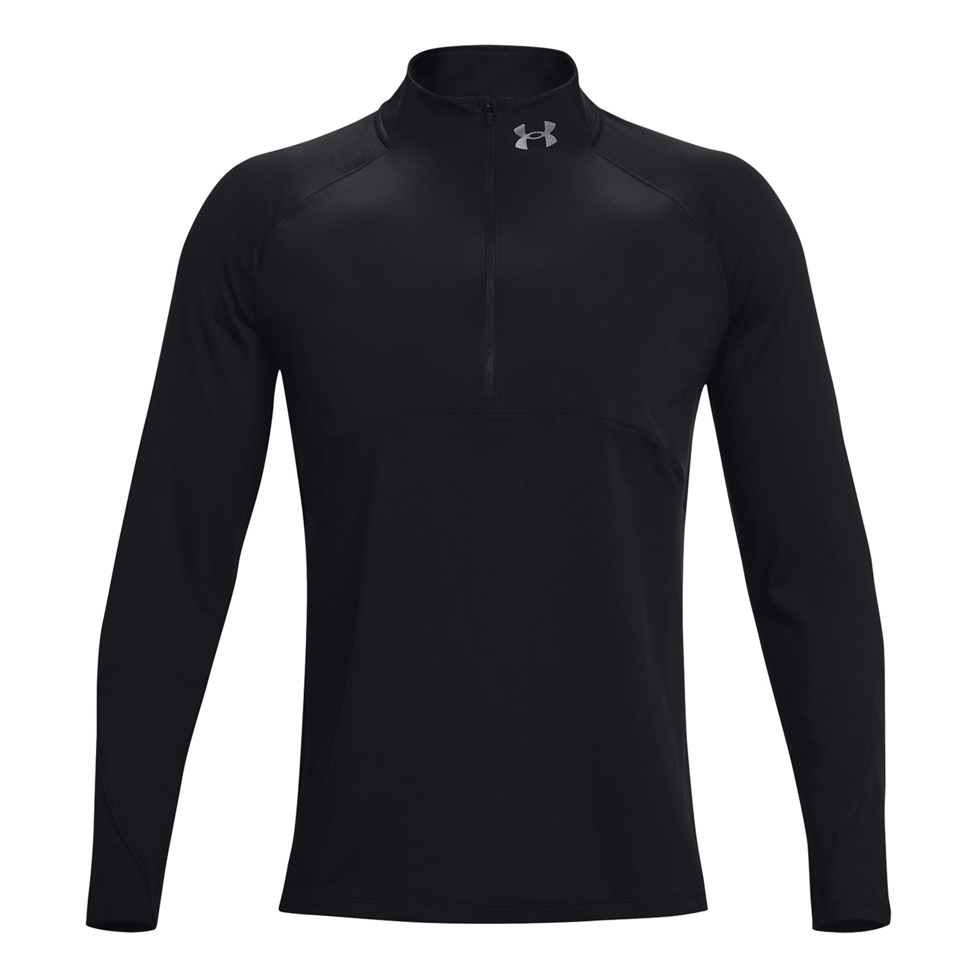 Under Armour Qualifier Run 2.0 Half-Zip Shirt, langærmet Herrer - sort,