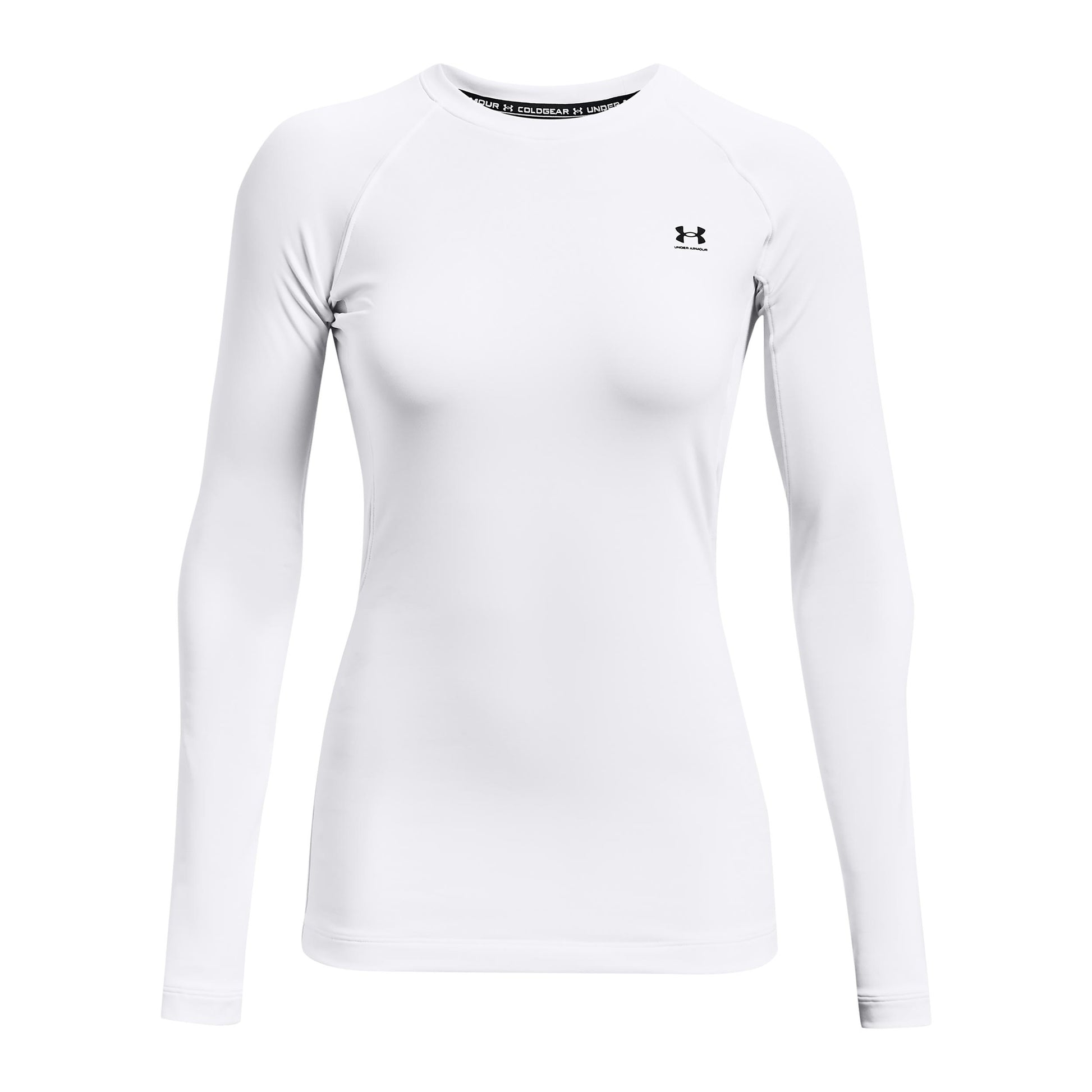 Under Armour Authentics Crew Shirt,Langærmet Damer-Hvid
