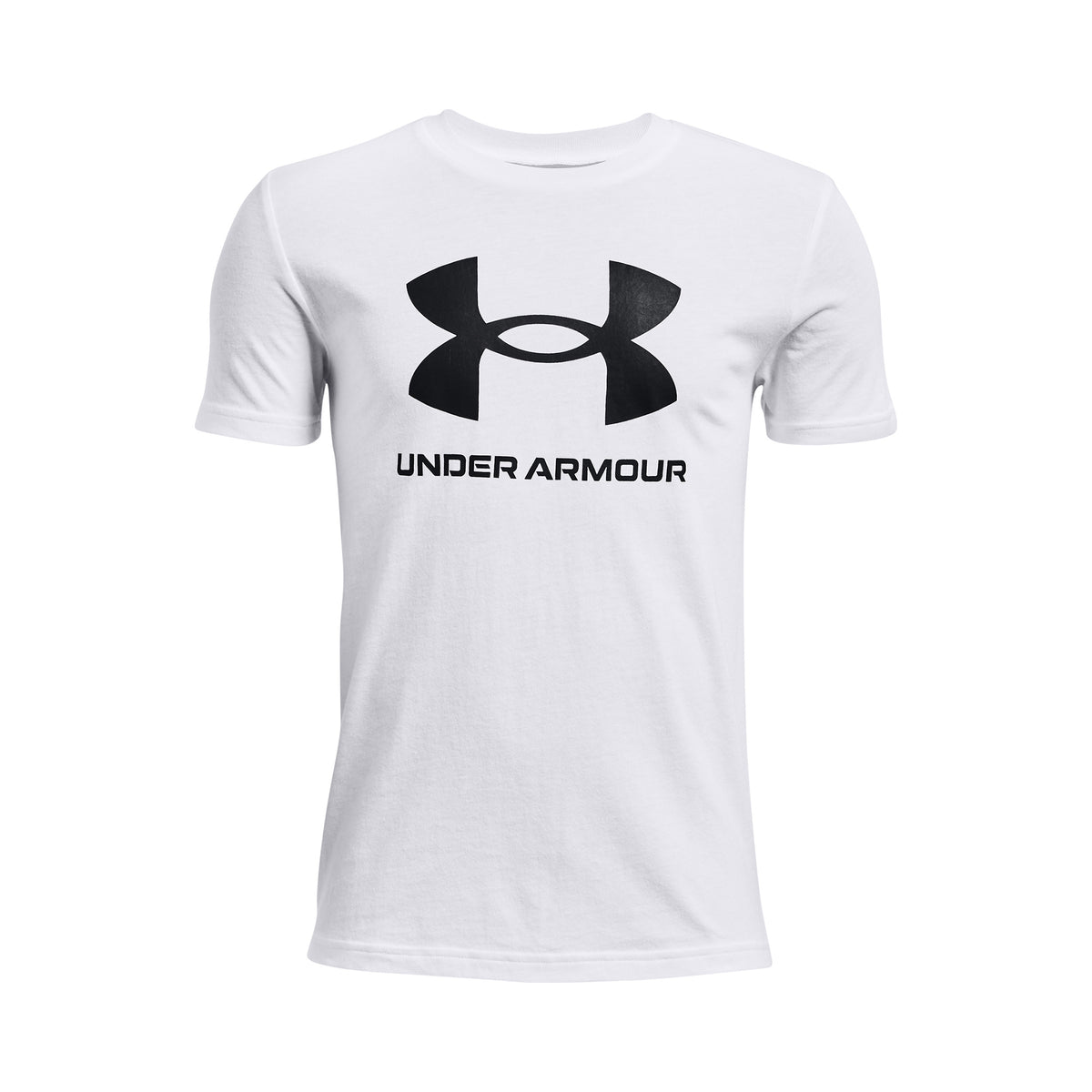 Under Armour Sportstyle Logo T-shirt Drenge - hvid, sort