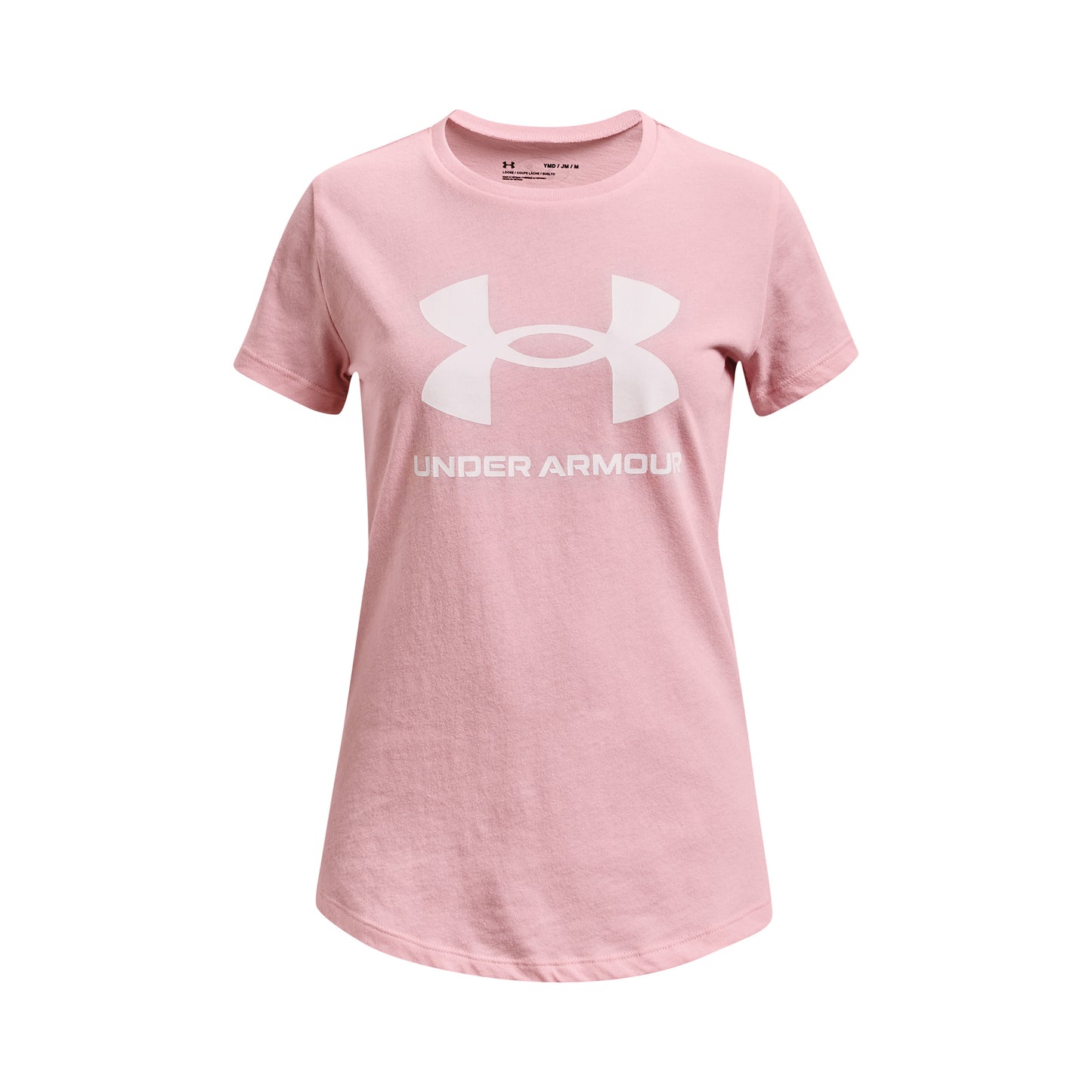 Under Armour Sportstyle Logo T-shirt Pige - rosa, hvid
