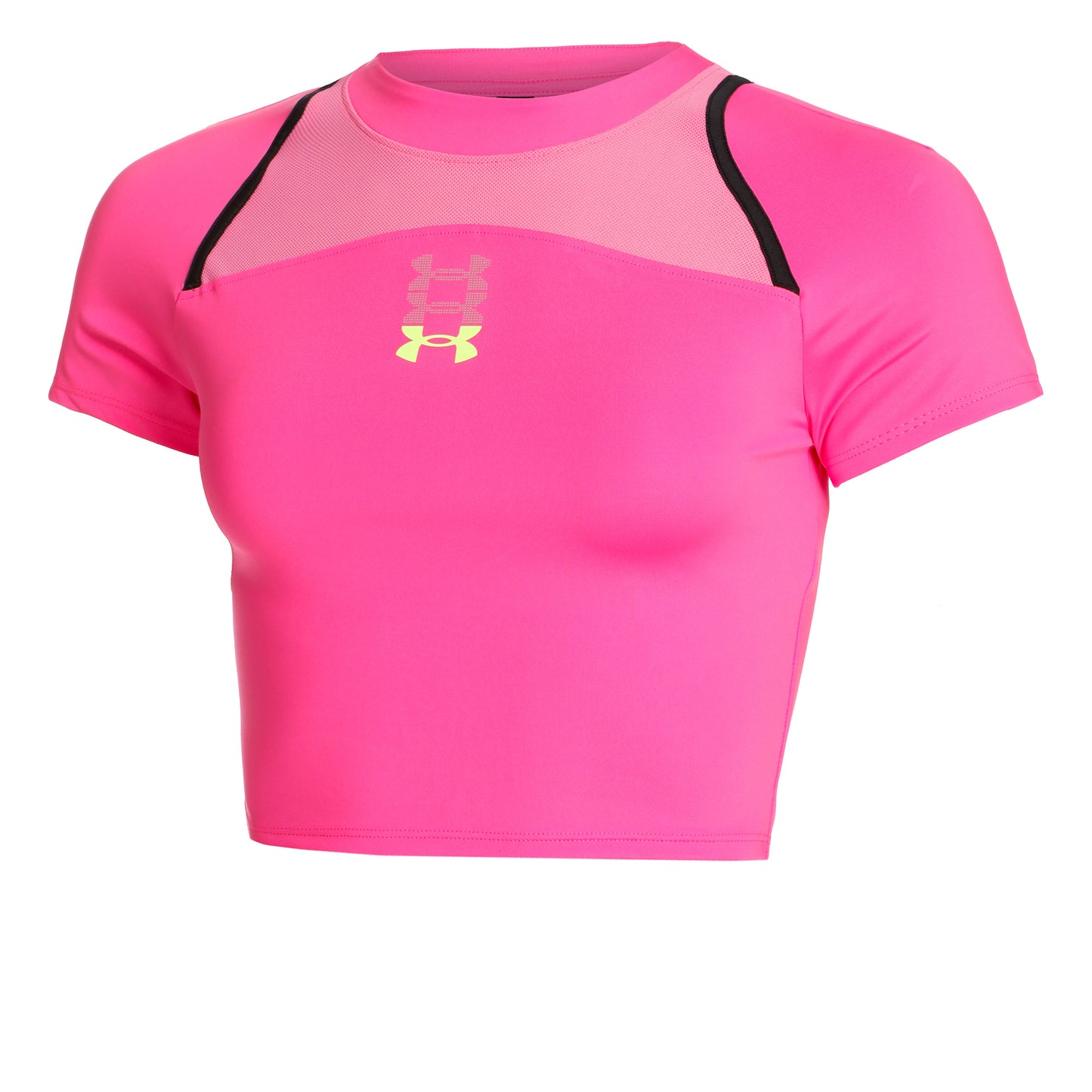 Under Armour Run Anywhere Crop Løbetrøje Damer-Pink,Sort