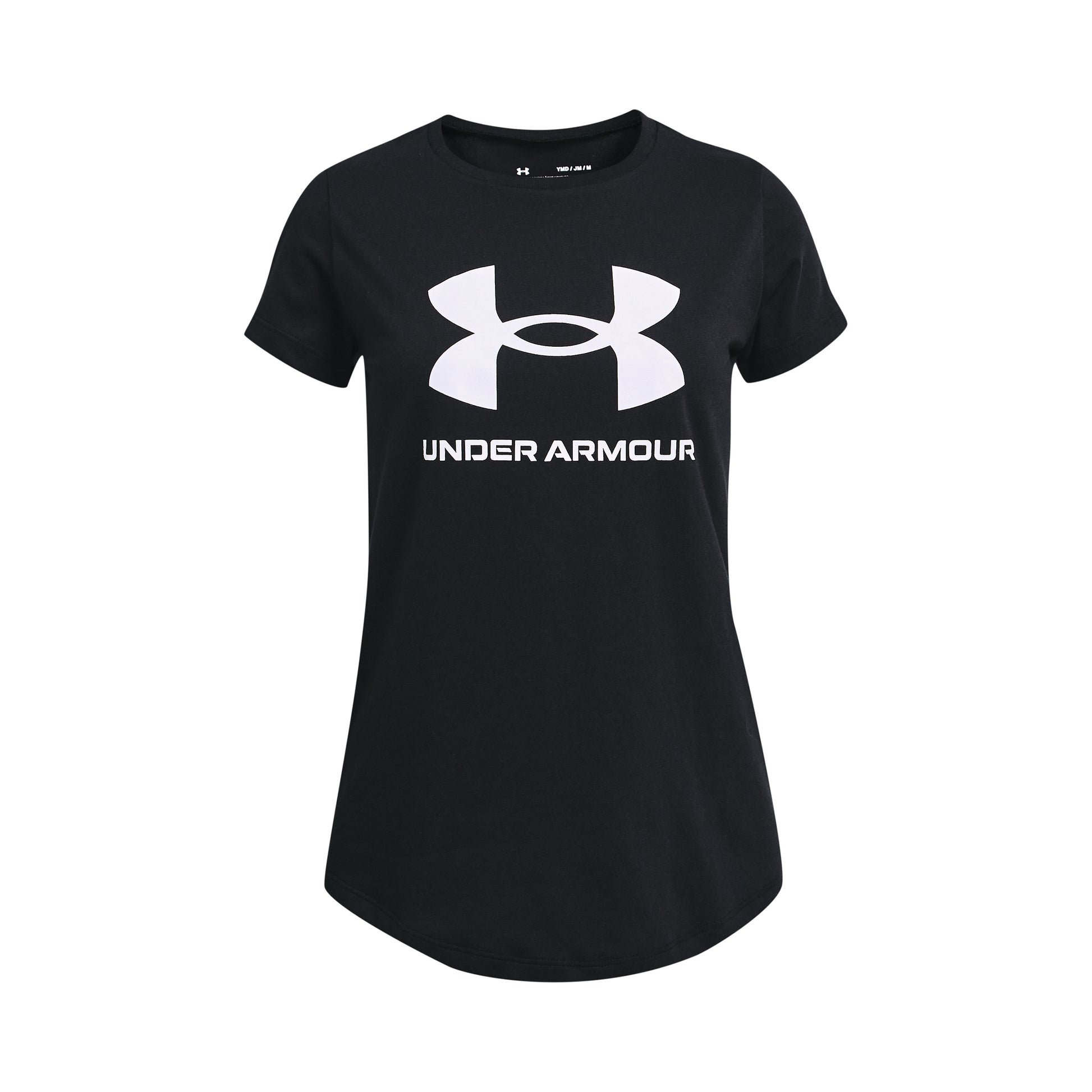 Under Armour Sportstyle Logo T-shirt Pige - sort, hvid