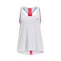 Knockout Tanktop Pige - hvid, pink