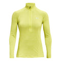 Tech Half-Zip Twist Shirt, langærmet Damer - neongul,