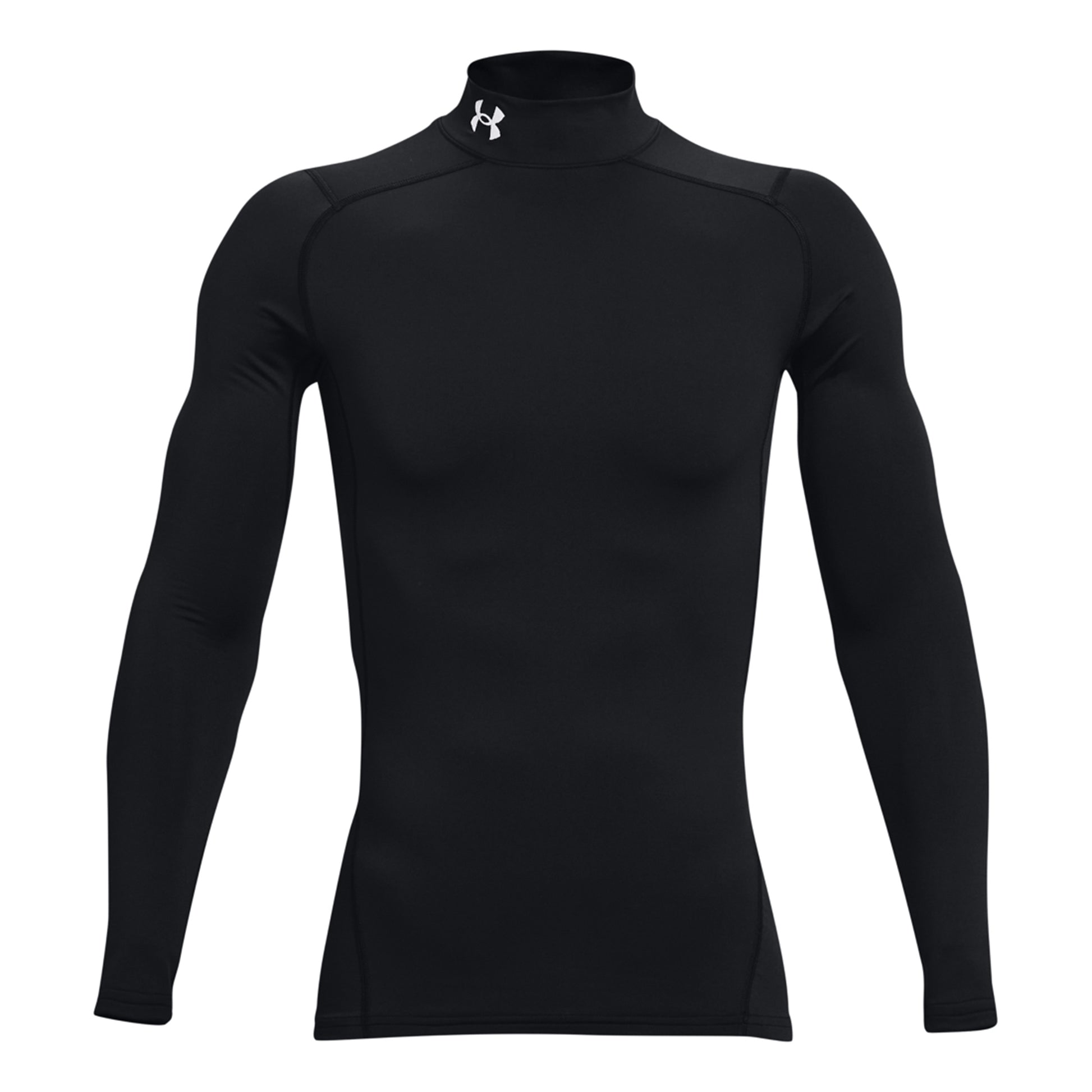 Under Armour Coldgear Comp Mock Shirt,Langærmet Herrer-Sort