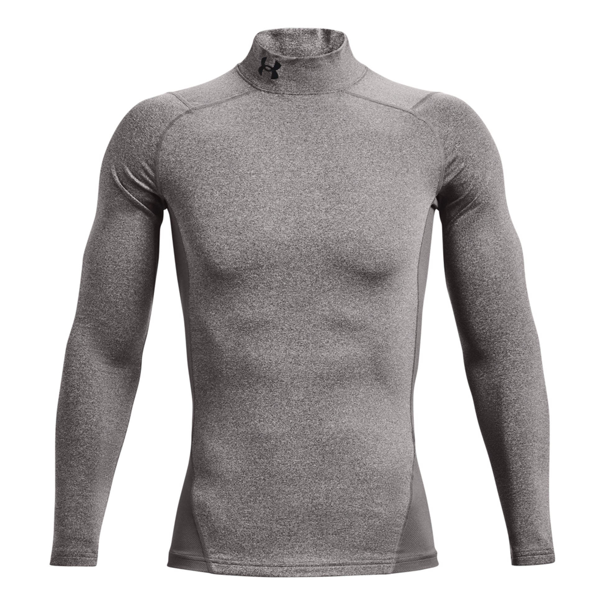 Under Armour Coldgear Comp Mock Shirt,Langærmet Herrer-Grå