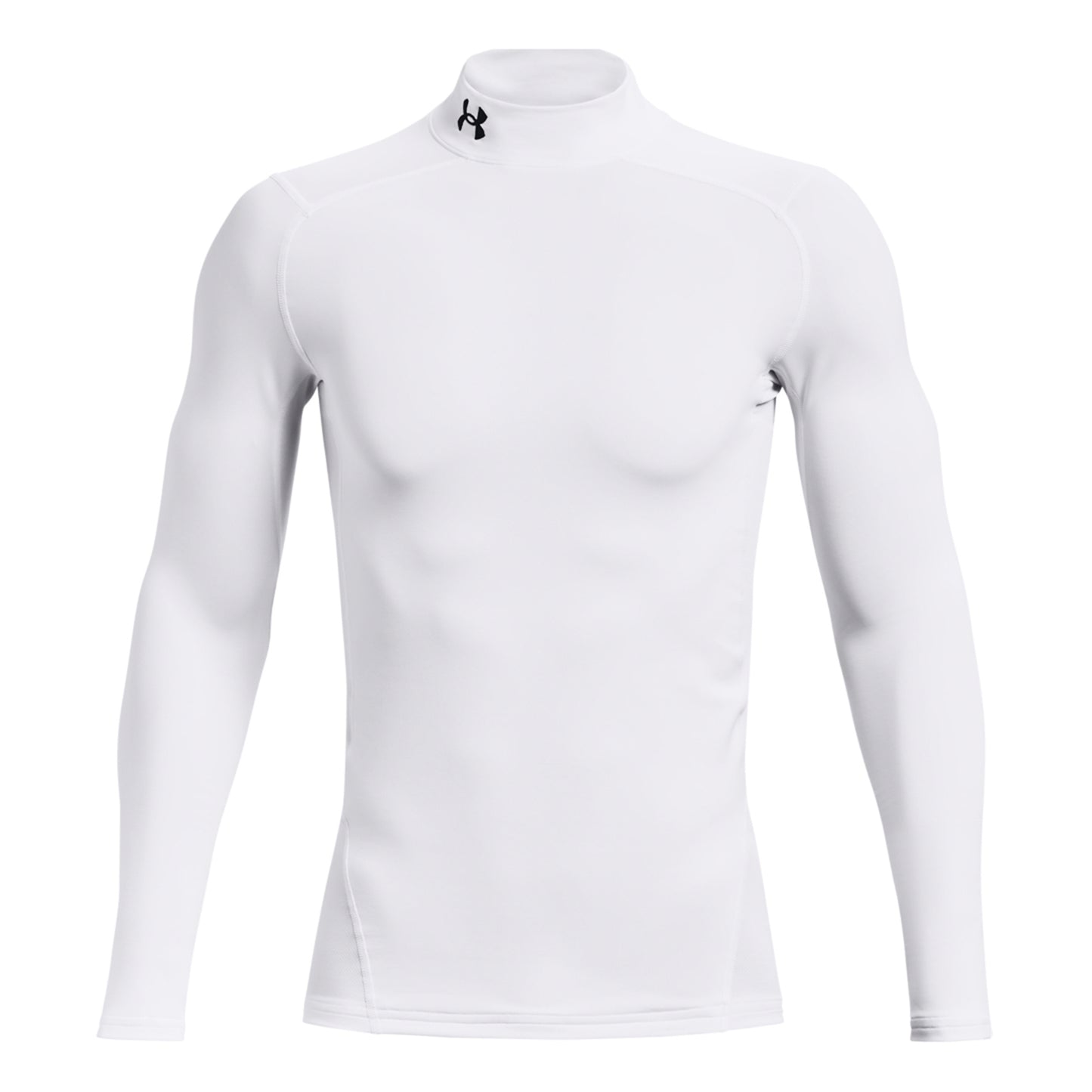 Under Armour Coldgear Comp Mock Shirt,Langærmet Herrer-Hvid