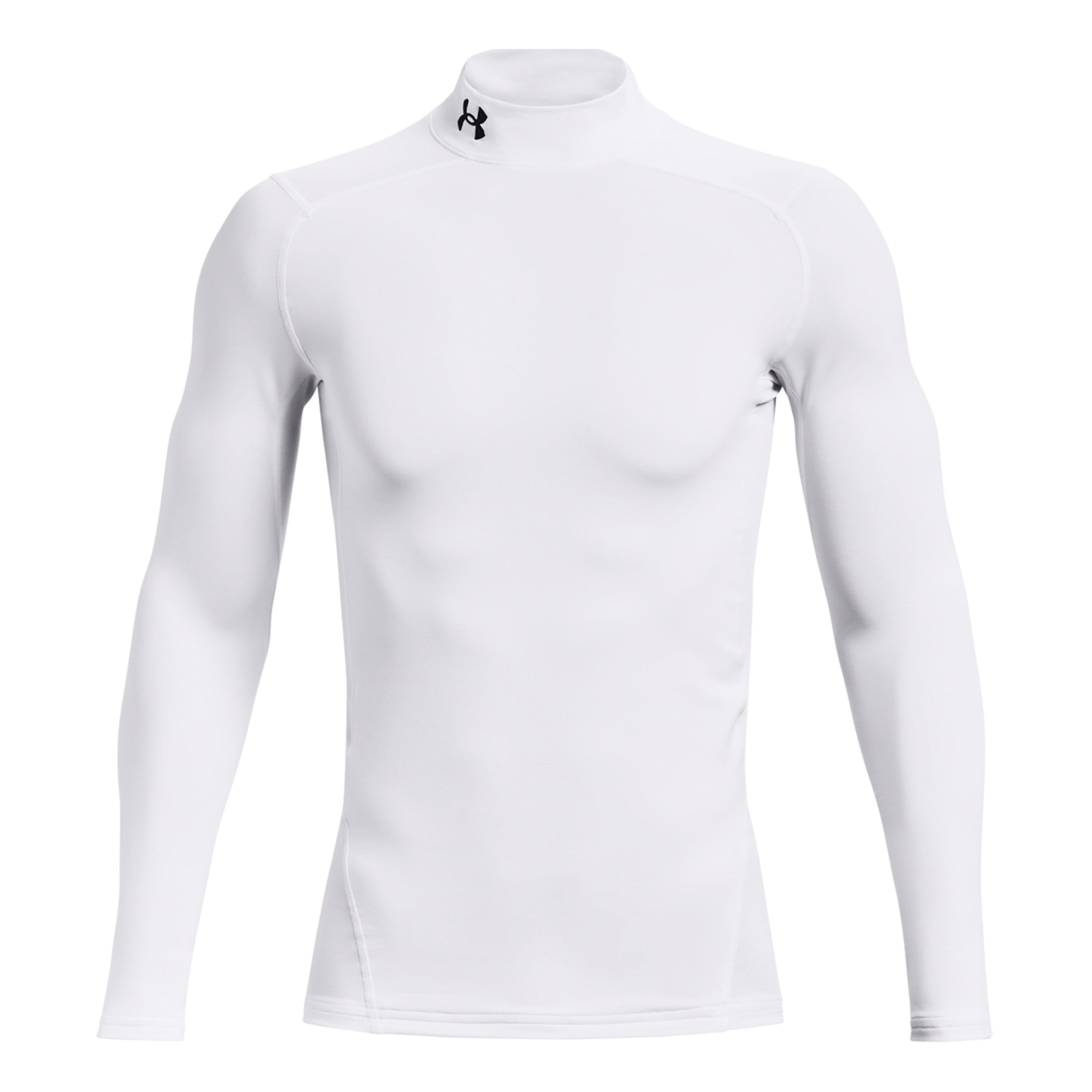 Under Armour Coldgear Comp Mock Shirt,Langærmet Herrer-Hvid