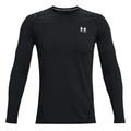 Coldgear Fitted Crew Shirt, langærmet Herrer - sort,