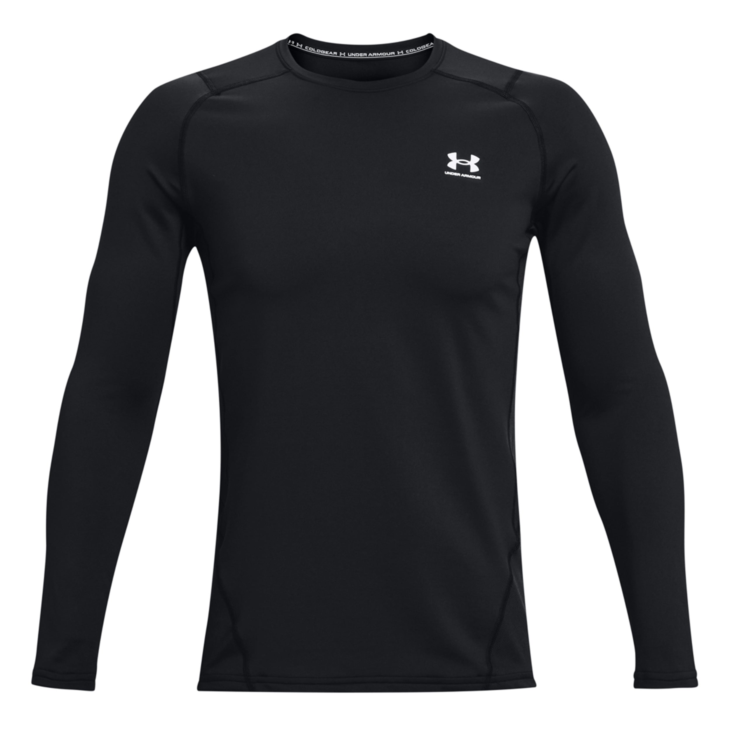 Under Armour Coldgear Fitted Crew Shirt, langærmet Herrer - sort,